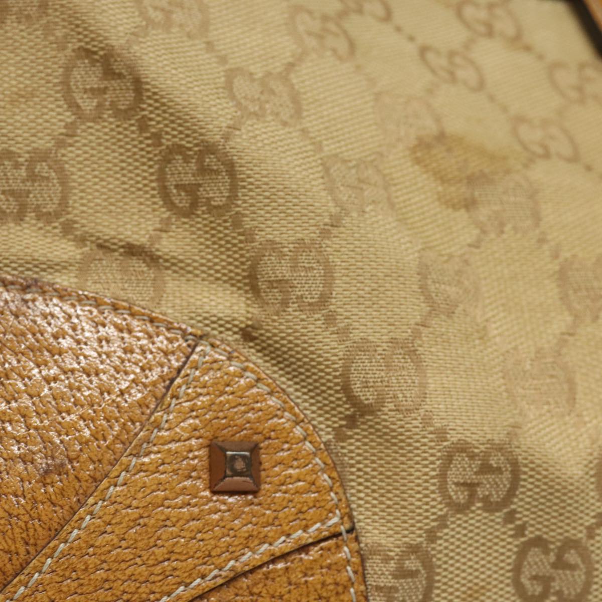 GUCCI GG Canvas Jackie Hand Bag Beige 124407 81153