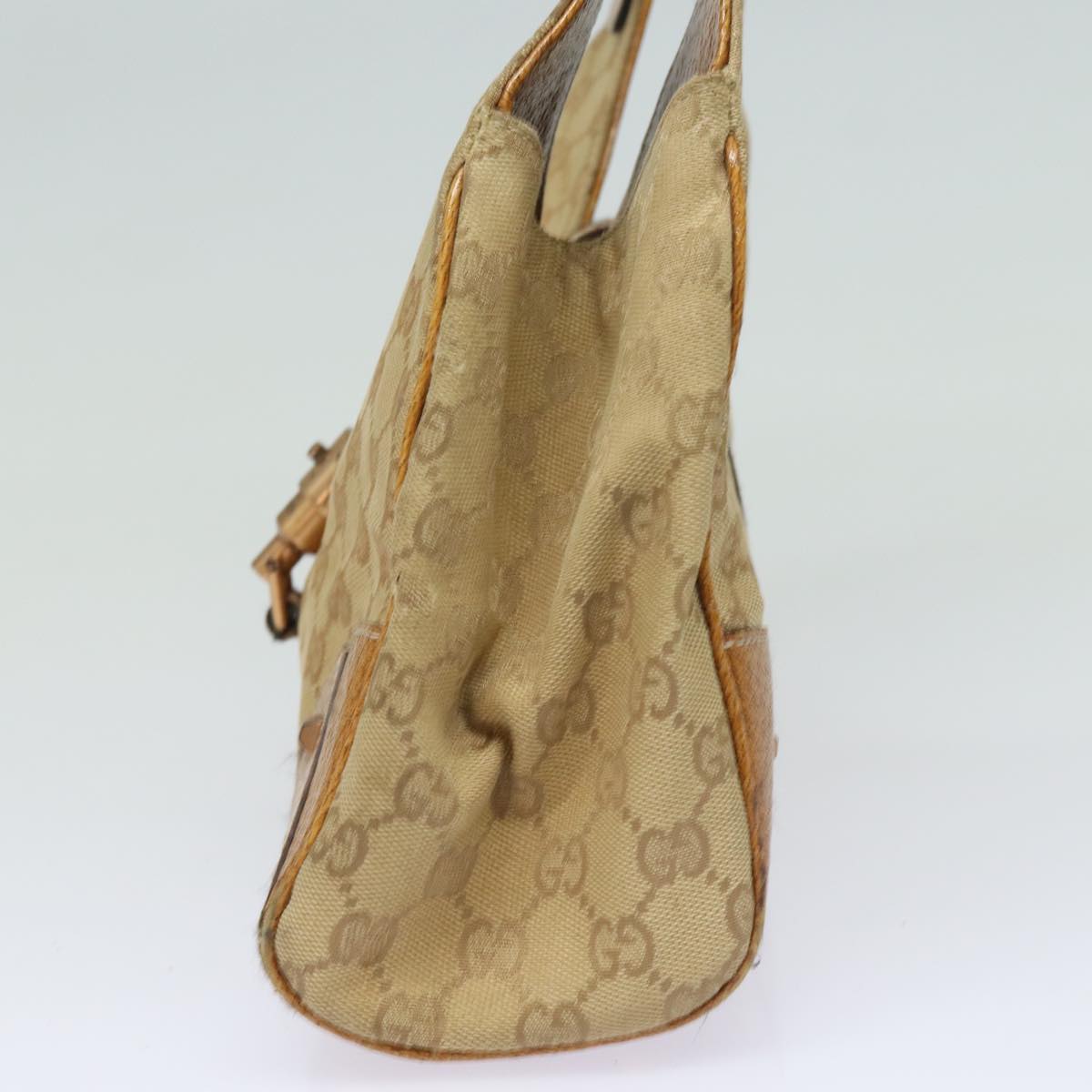 GUCCI GG Canvas Jackie Hand Bag Beige 124407 81153