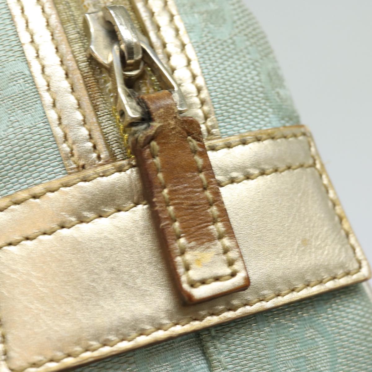 GUCCI GG Canvas Hand Bag Light Blue 000 0852 81164