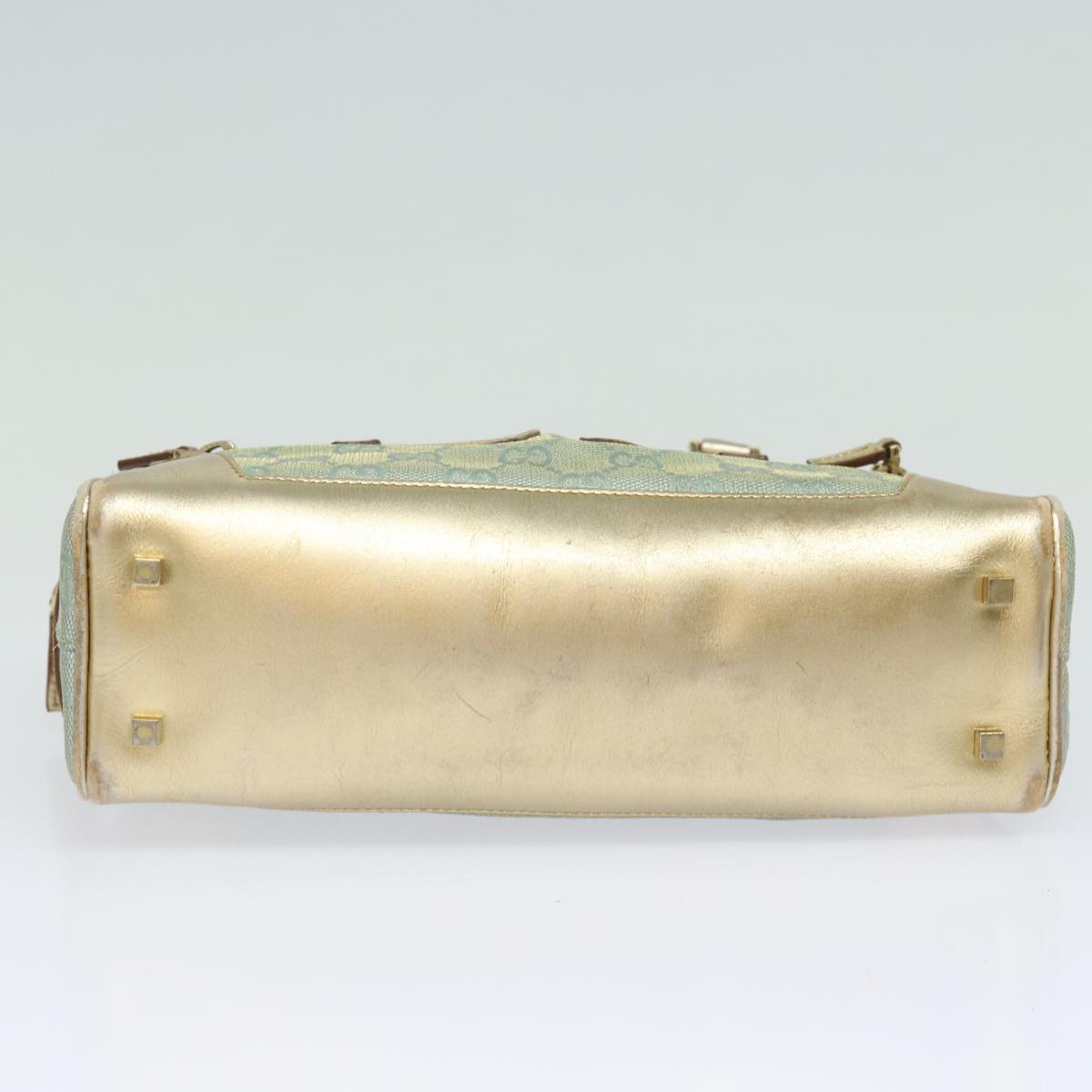 GUCCI GG Canvas Hand Bag Light Blue 000 0852 81164