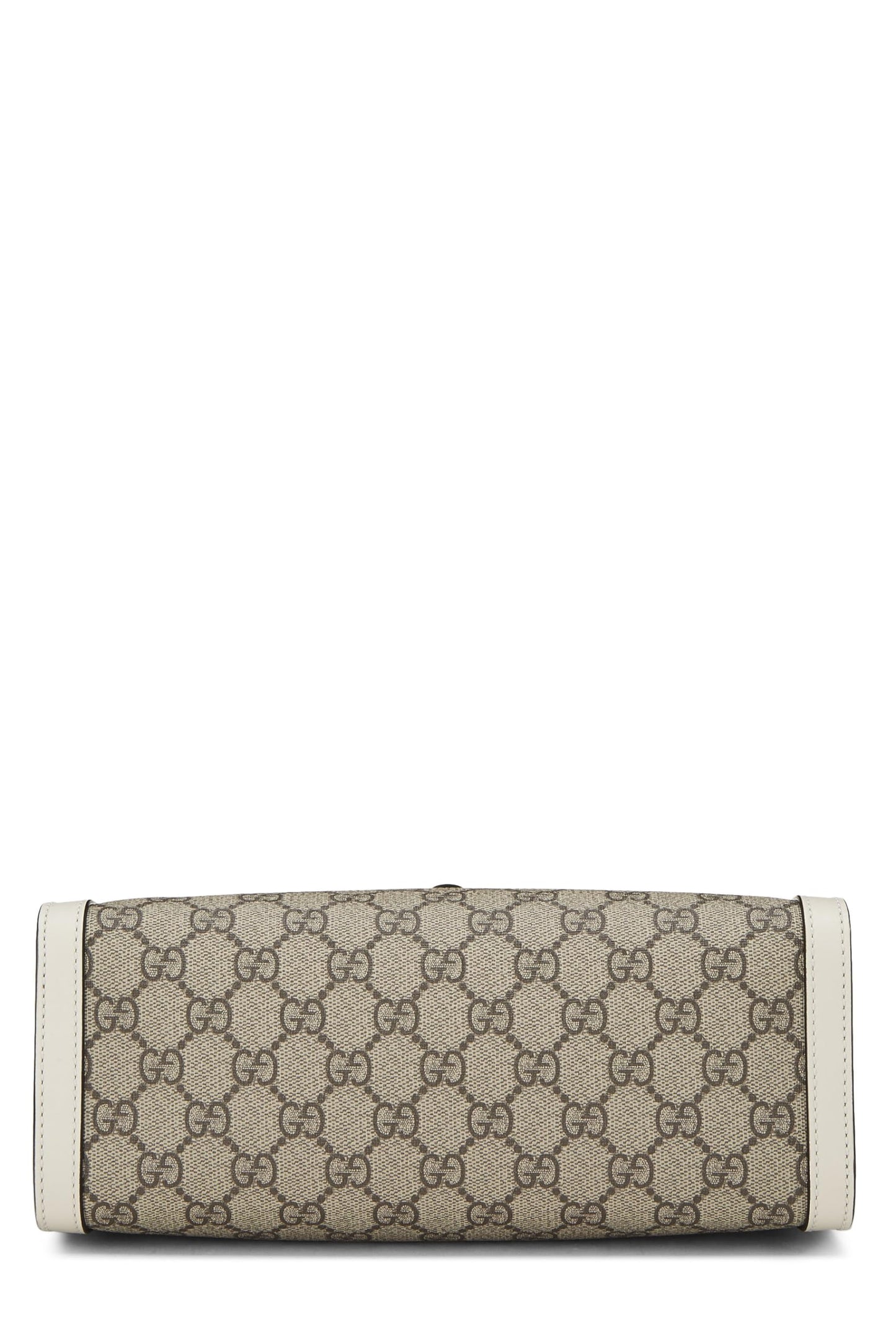 Gucci,  Ivory GG Supreme Canvas Padlock Tote Small, White
