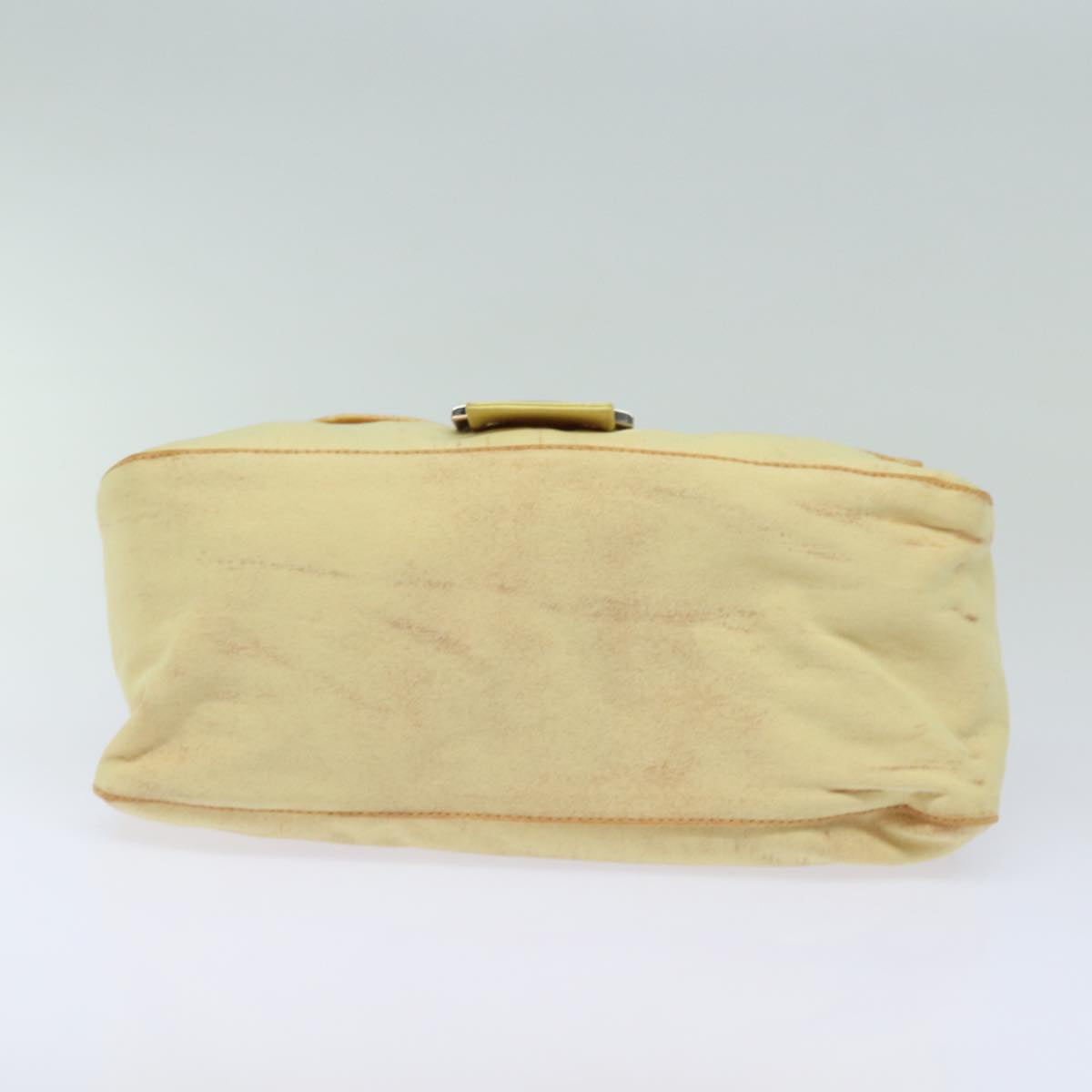 FENDI Mamma Baguette Shoulder Bag Nylon Yellow 81189