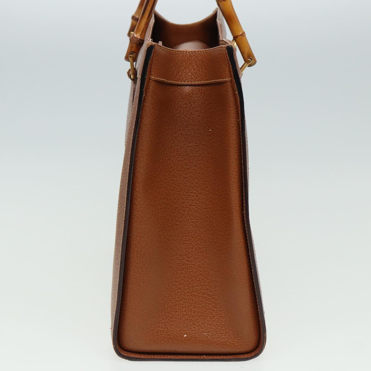 GUCCI Bamboo Hand Bag Leather Brown 002 1186 0260 81198