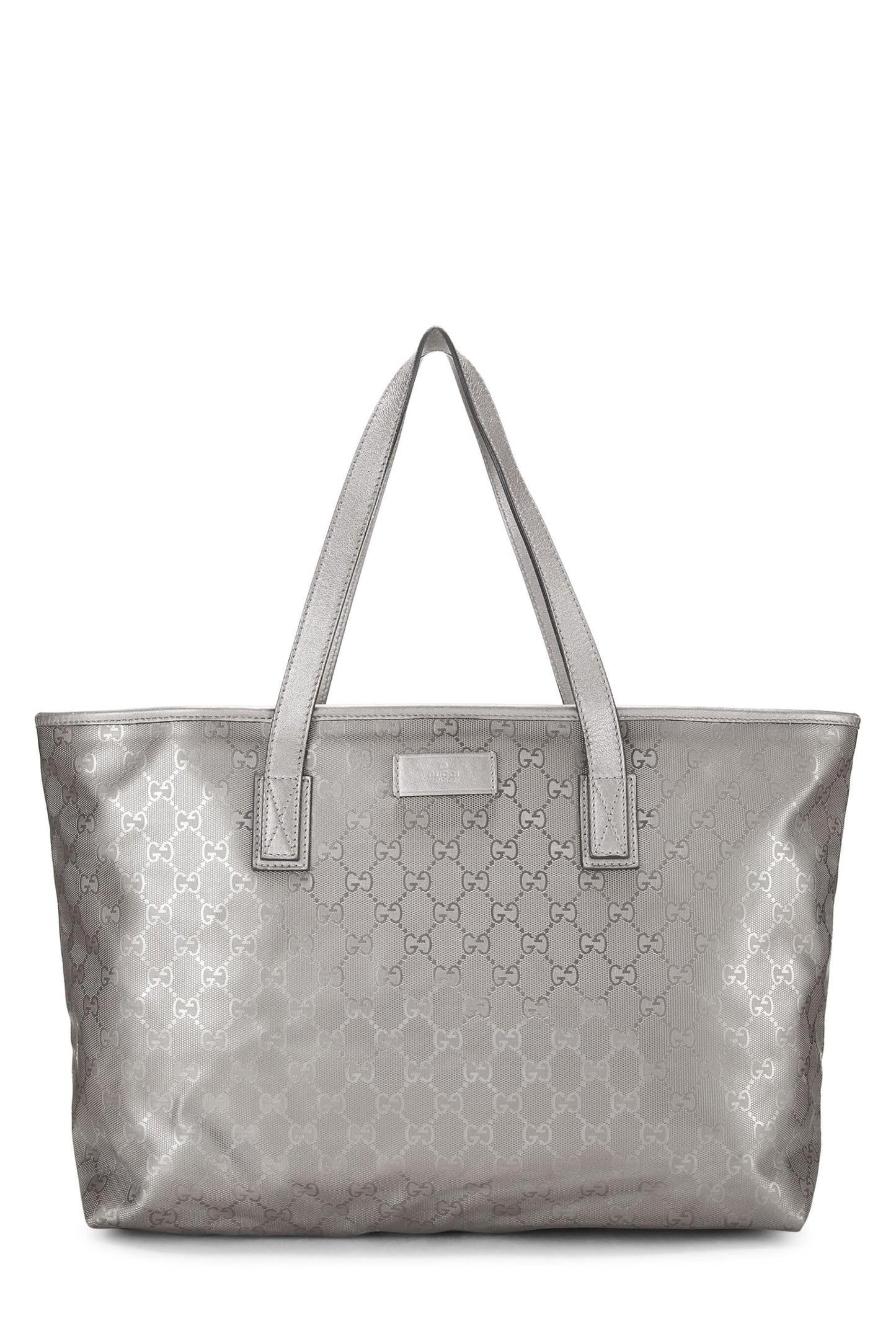 Gucci,  Silver GG Imprime Tote Small, Silver