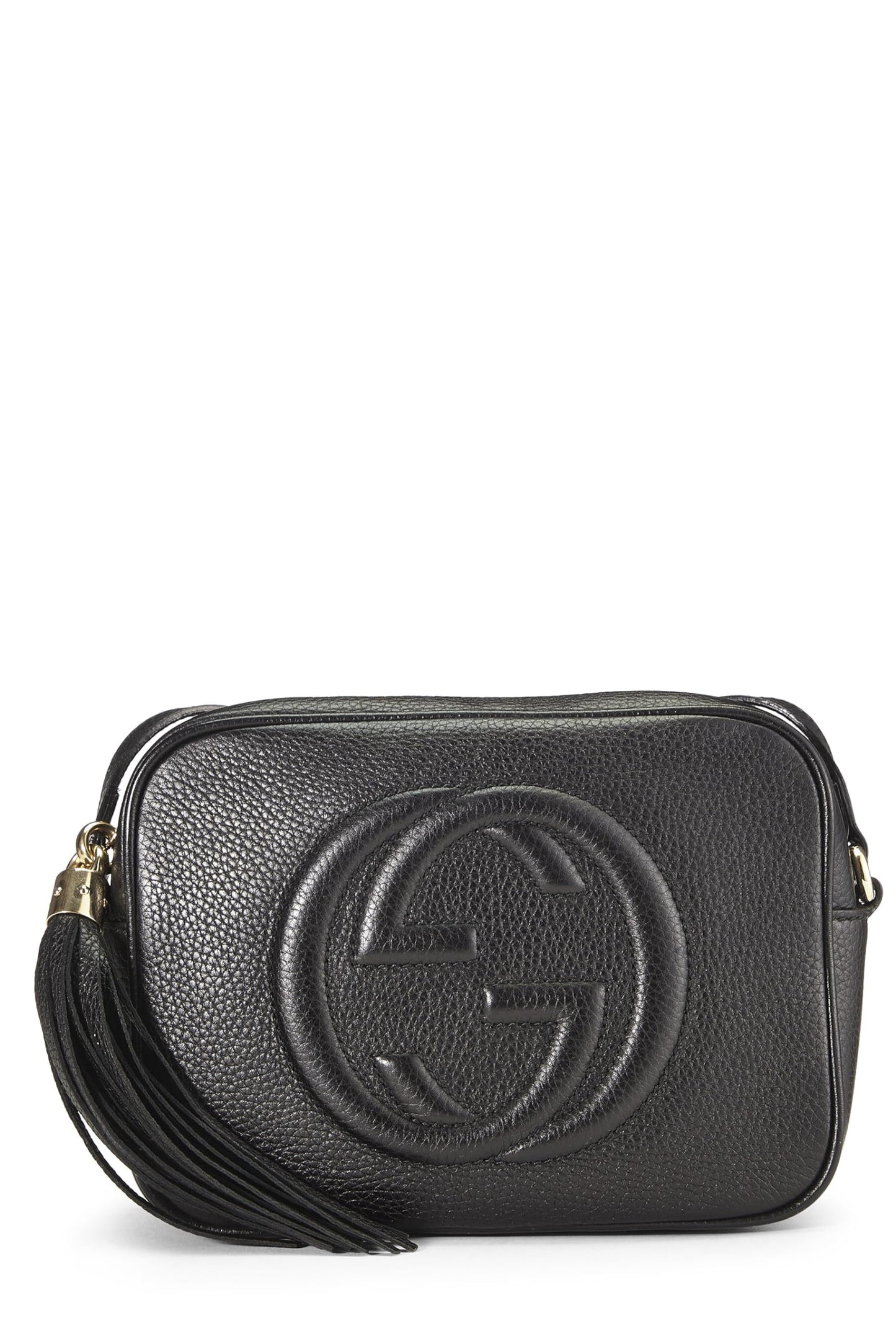 Gucci,  Black Grained Leather Soho Disco, Black
