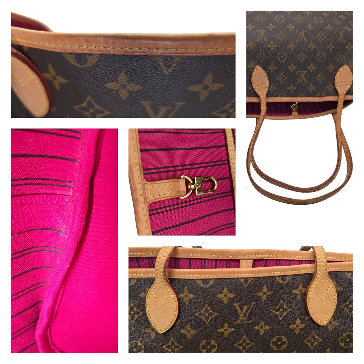 Louis Vuitton Monogram Coated Canvas Neverfull GM Tote