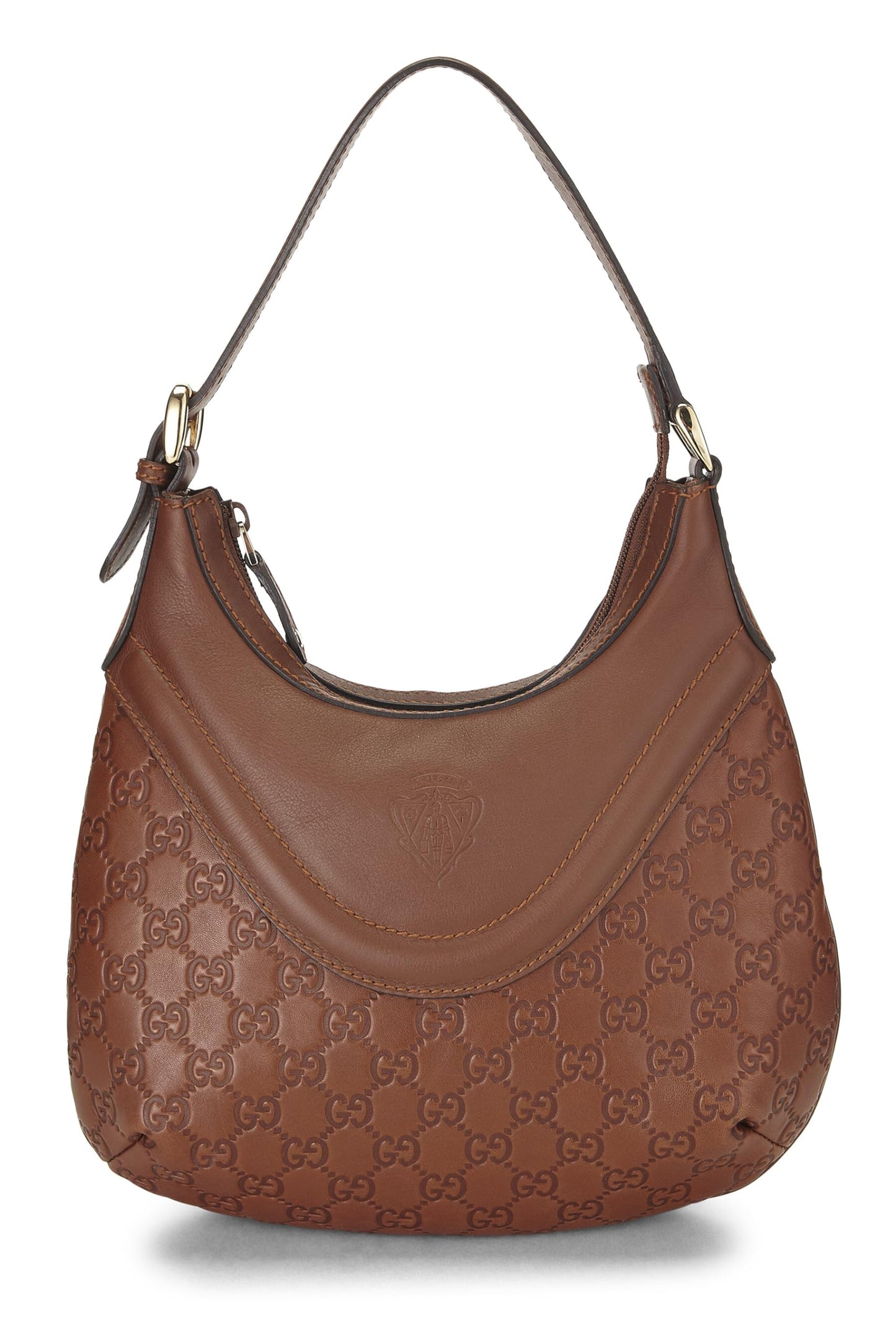 Gucci,  Brown Guccissima Leather Hobo, Brown