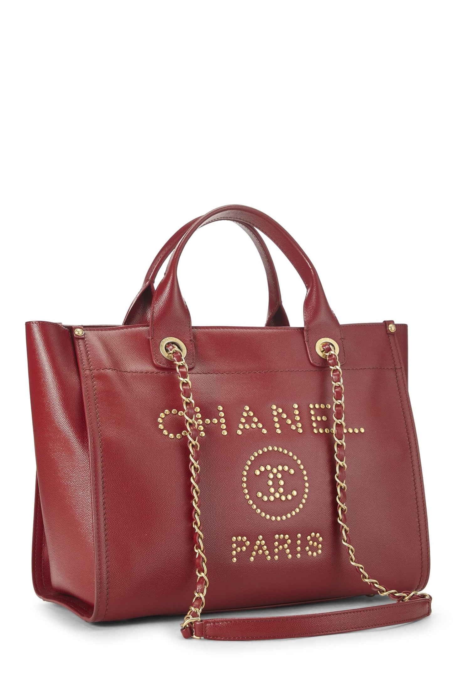 Chanel,  Red Leather Deauville Small, Red
