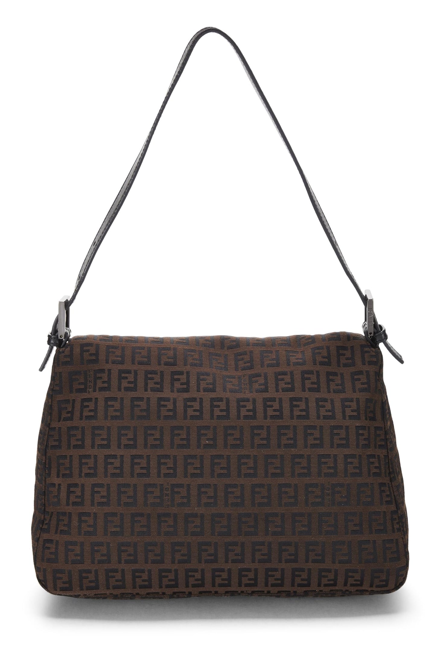 Fendi,  Brown Zucchino Coated Canvas Mama, Brown