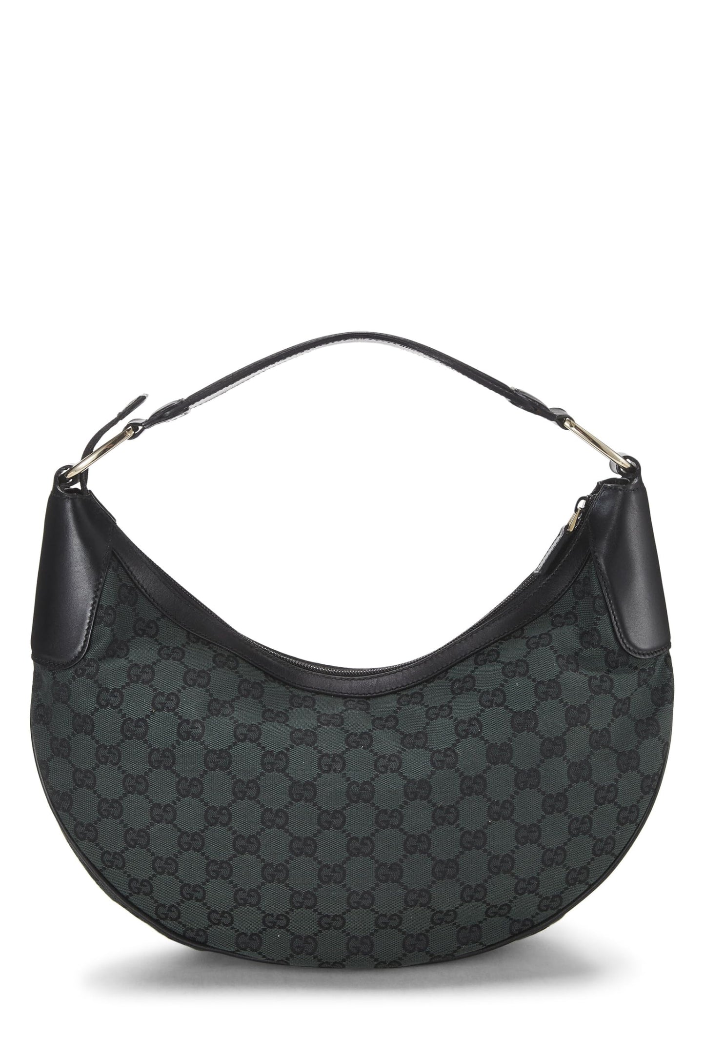 Gucci,  Green GG Canvas Half Moon Hobo, Green