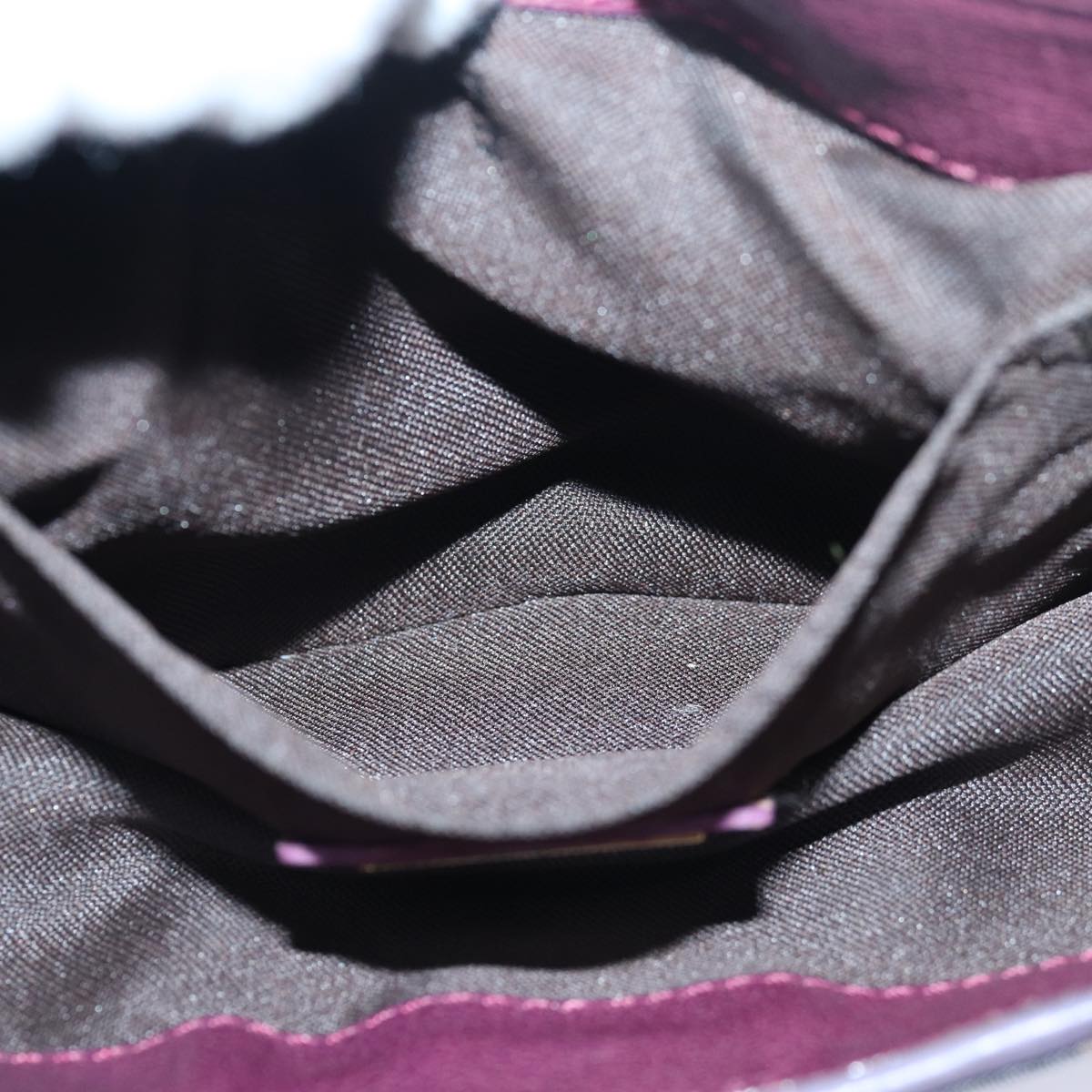 FENDI Zucca Canvas Shoulder Bag Purple 81351