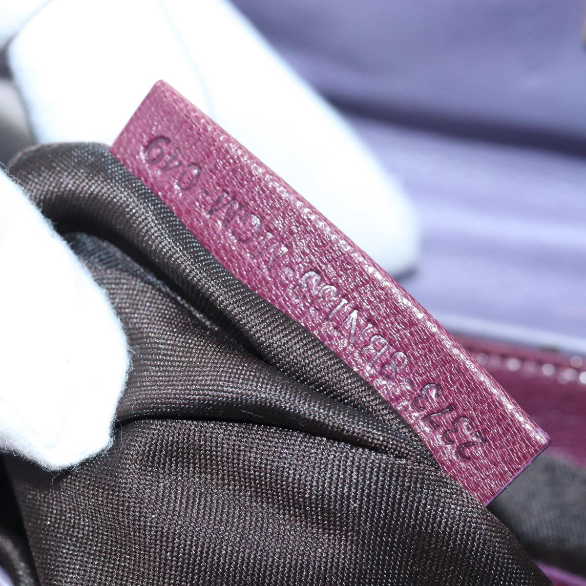 FENDI Zucca Canvas Shoulder Bag Purple 81351