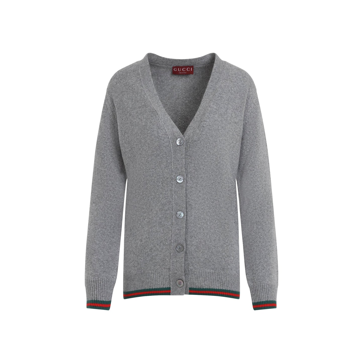GUCCI Elegant Cardigan with Web Detail