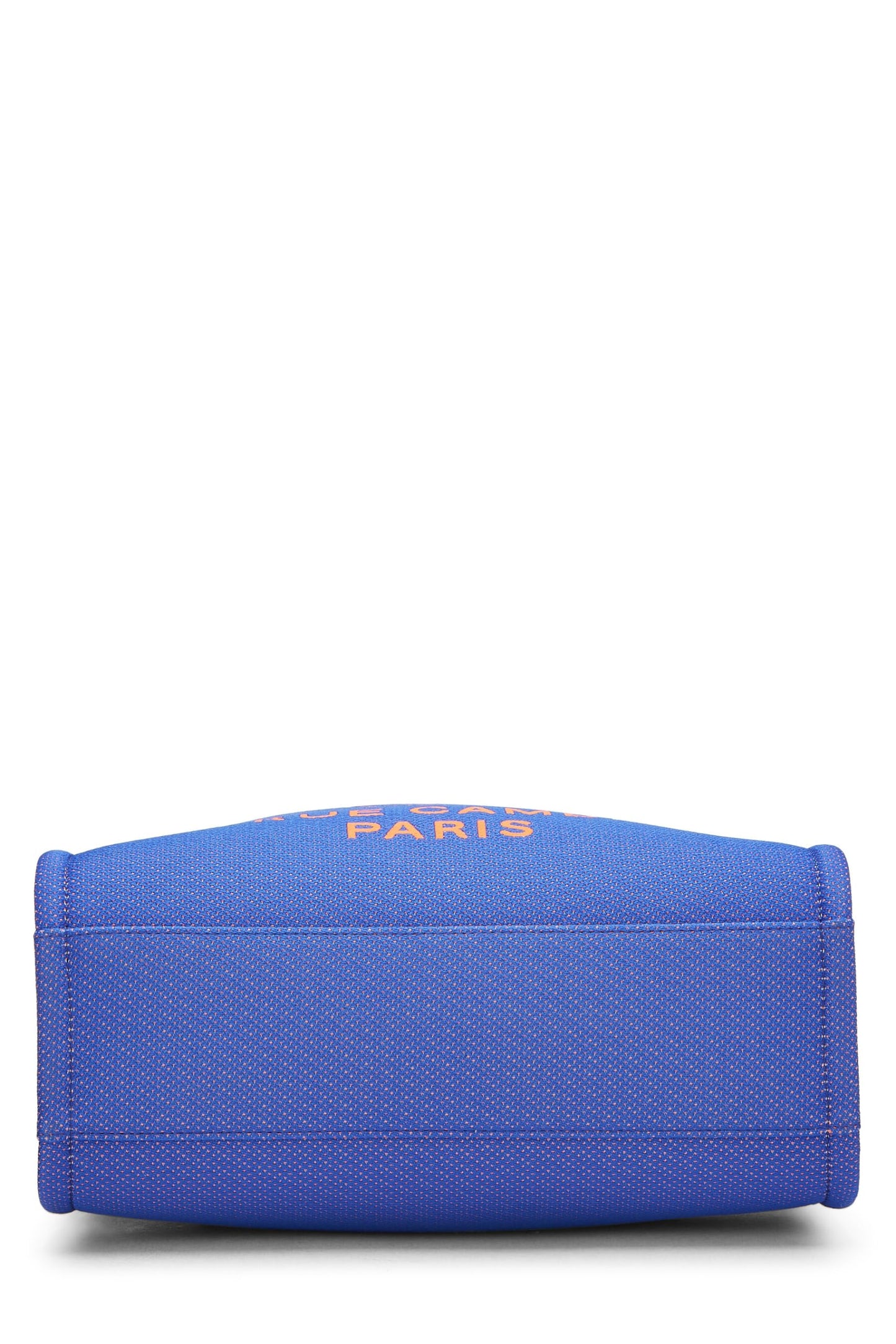 Chanel,  Blue Canvas Deauville Tote Mini, Blue