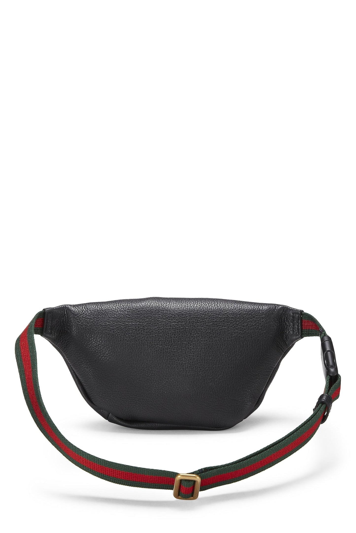 Gucci,  Black Leather Logo Belt Bag Small, Black