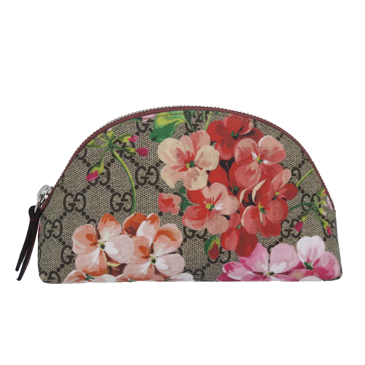 GUCCI GG Supreme Pouch PVC Leather Beige 431380 81502