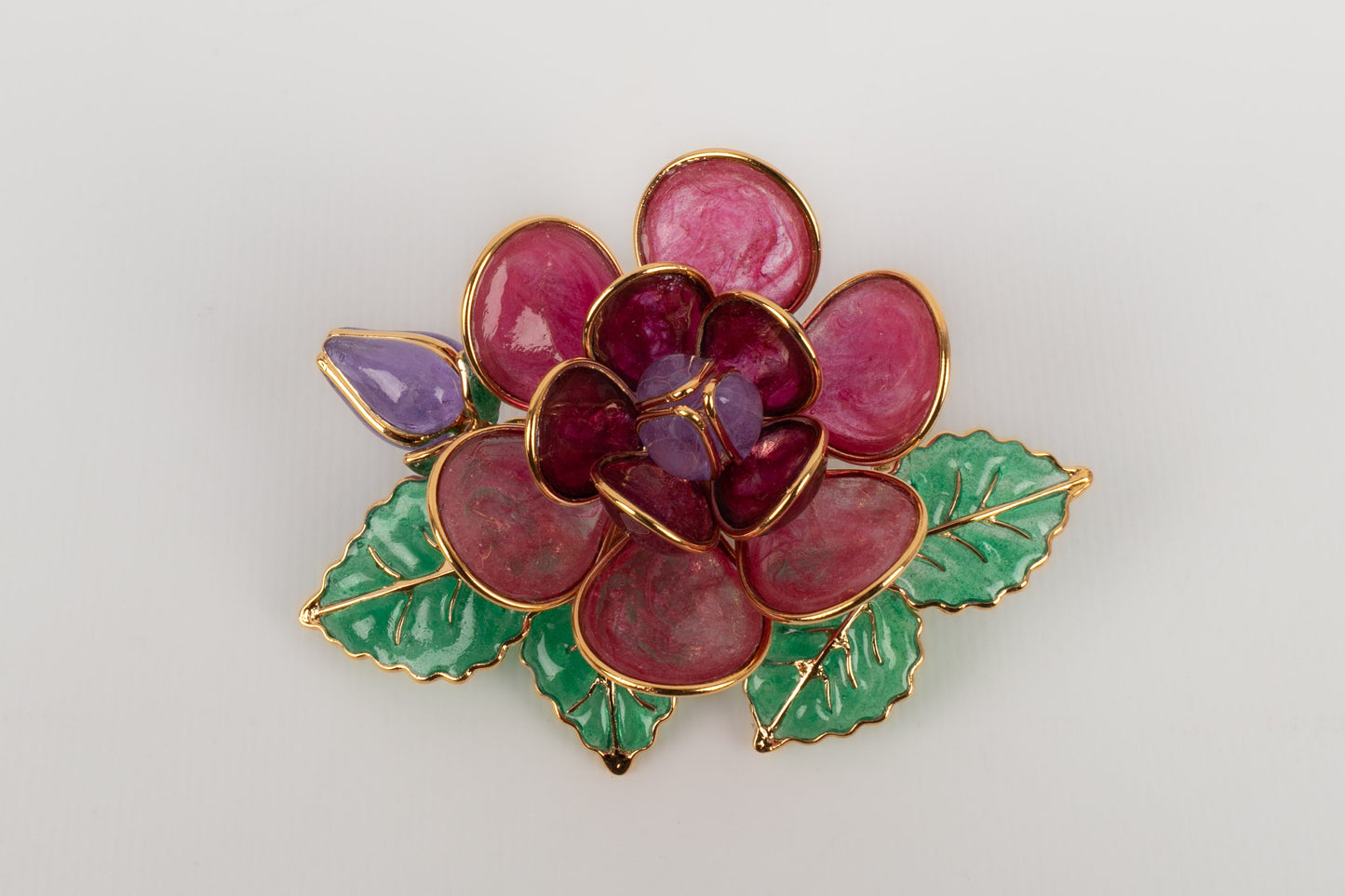 Broche / Pendentif en pÃƒÆ’Ã‚Â¢te de verre Augustine