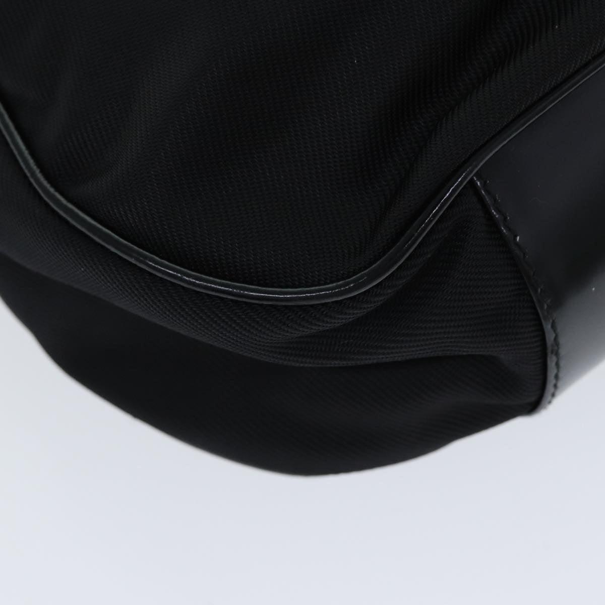 GUCCI Bamboo Shoulder Bag Nylon Black 001 1998 1577 81620