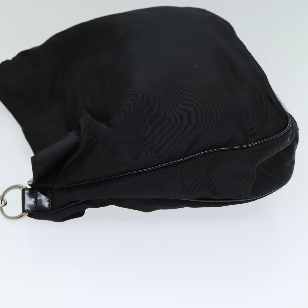GUCCI Bamboo Shoulder Bag Nylon Black 001 1998 1577 81620