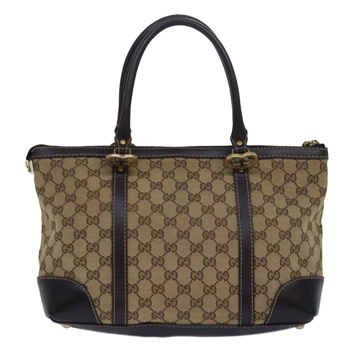 GUCCI GG Canvas Lovely Hand Bag Beige 257069 81622