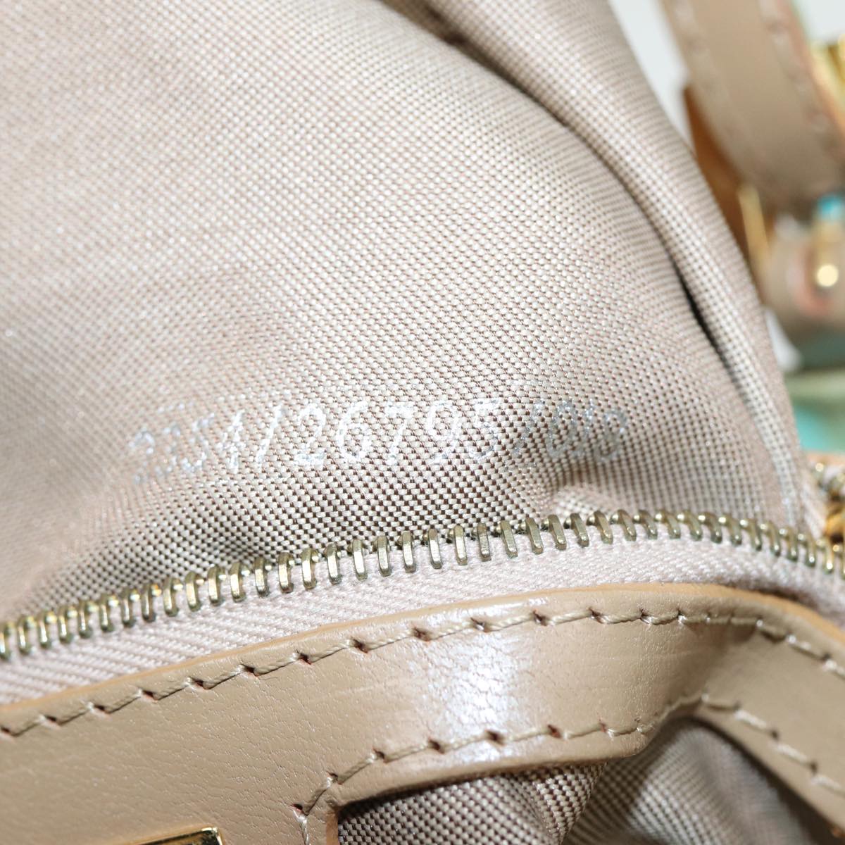 FENDI Zucchino Canvas Mamma Baguette Hand Bag Light Blue 26795 81643