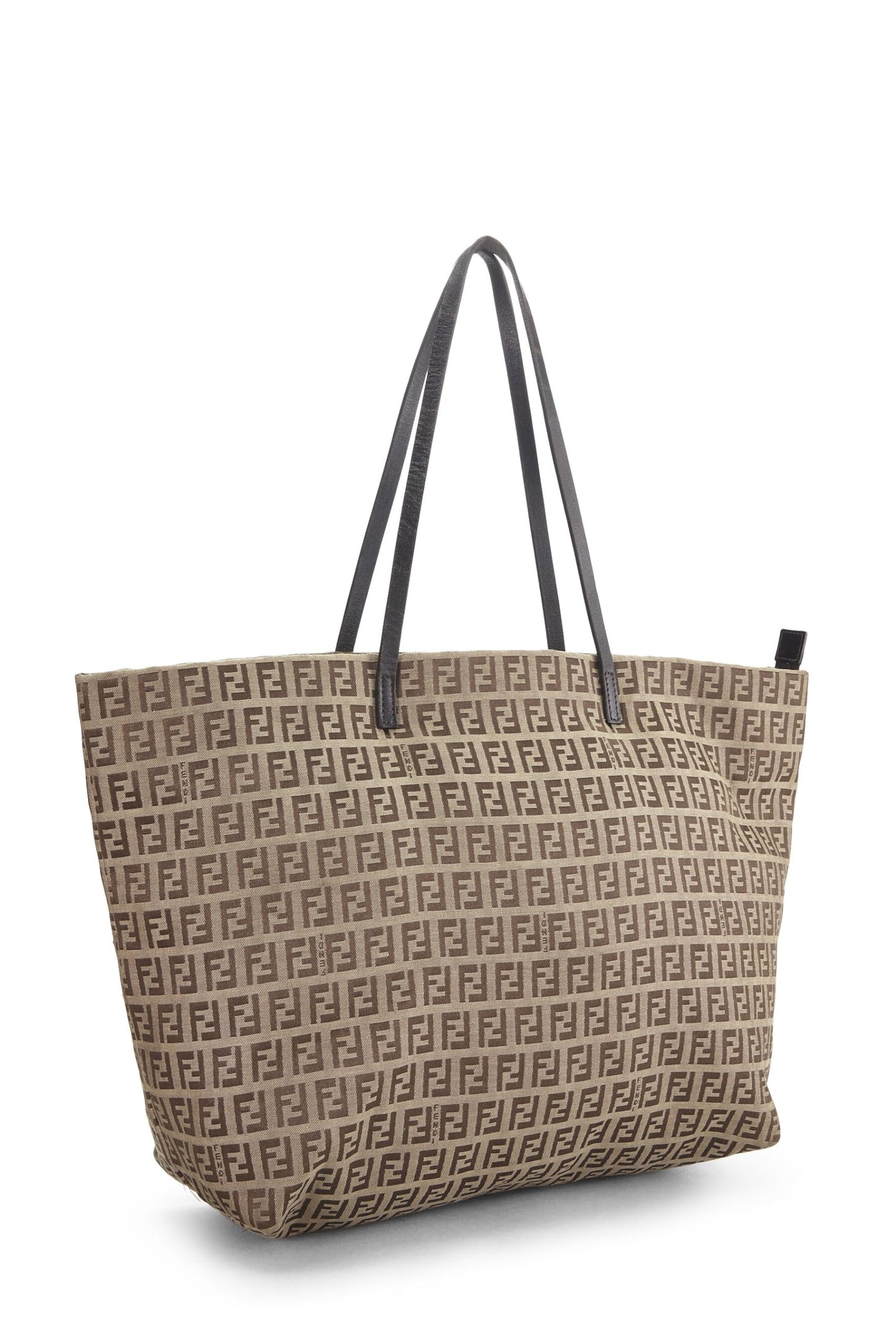 Fendi,  Brown Zucchino Roll Tote, Brown