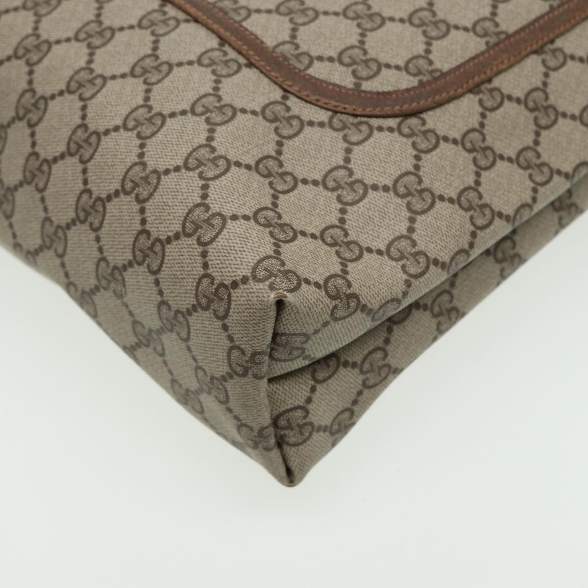 GUCCI GG Supreme Web Sherry Line Tote Bag Beige 40 02 003 81810
