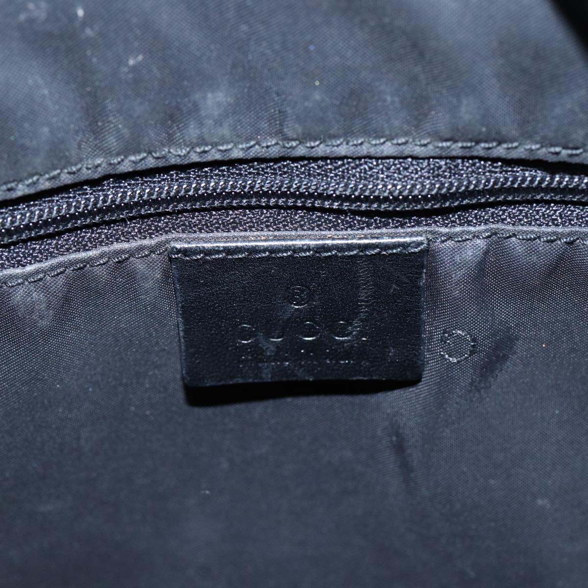 GUCCI Shoulder Bag Suede Black 001 3766 81827
