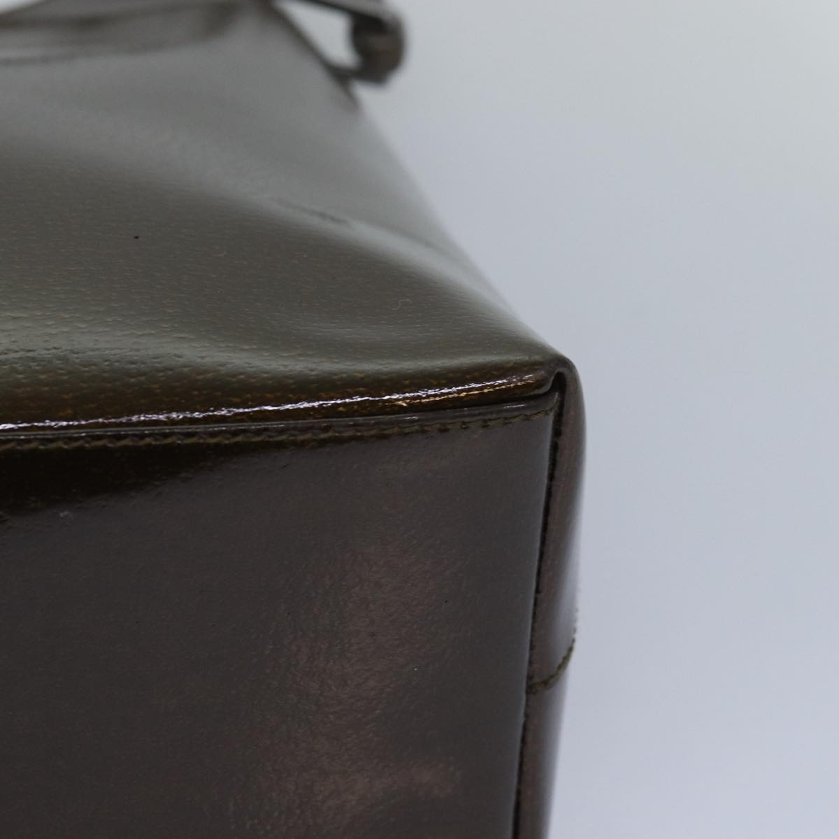 GUCCI Bamboo Shoulder Bag Enamel Brown 001 2122 3006 81842
