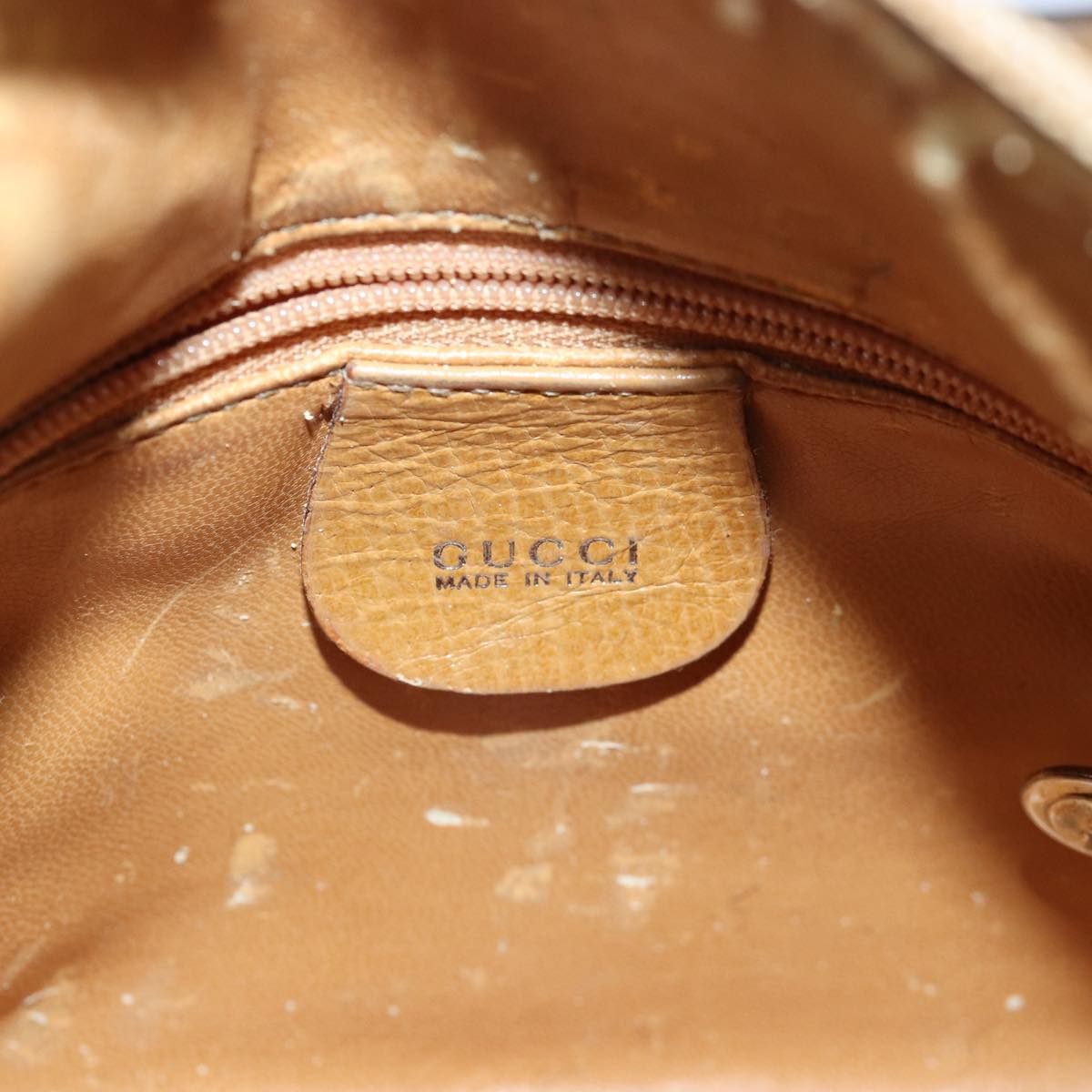 GUCCI Shoulder Bag Leather Yellow 001 2058 81846