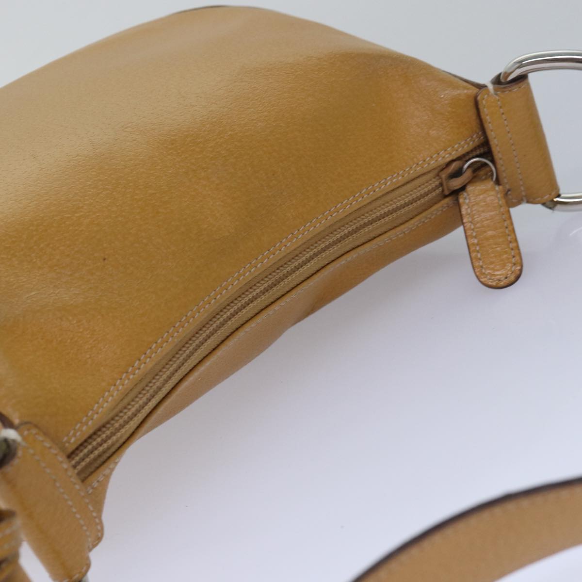 GUCCI Shoulder Bag Leather Yellow 001 2058 81846