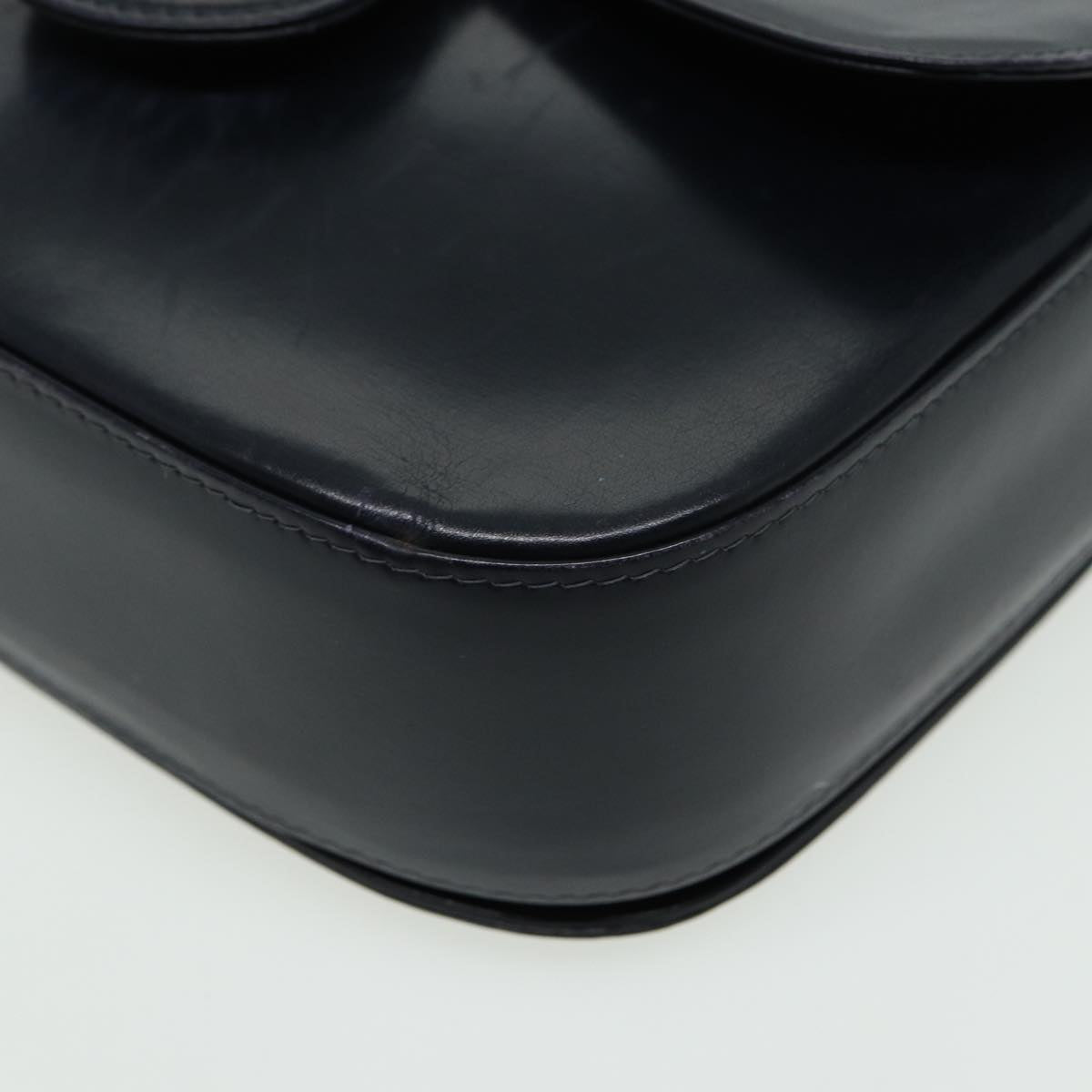 GUCCI Hand Bag Leather Black 81848