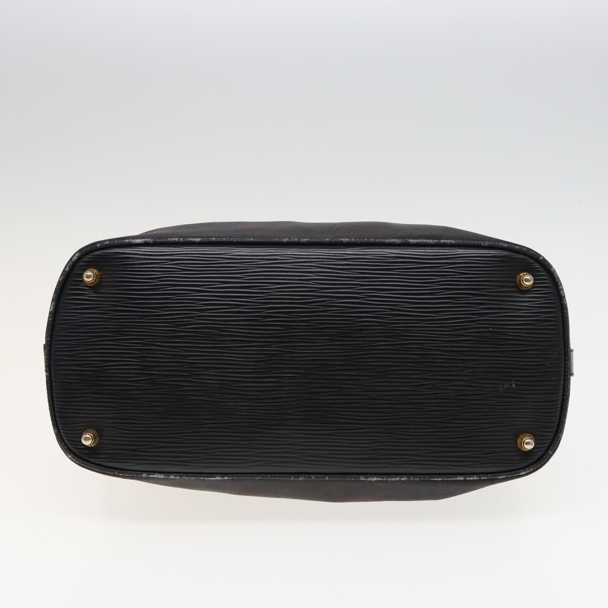 FENDI Pecan Canvas Hand Bag 2way Black Gray 81862