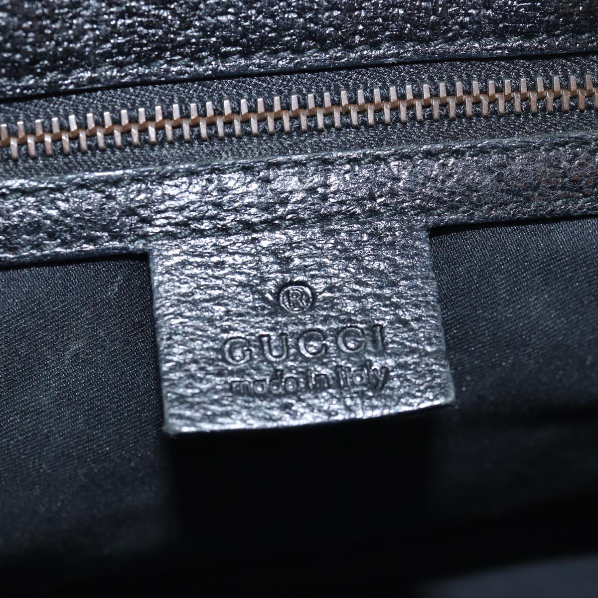 GUCCI GG Canvas Hand Bag Black 124286 81873