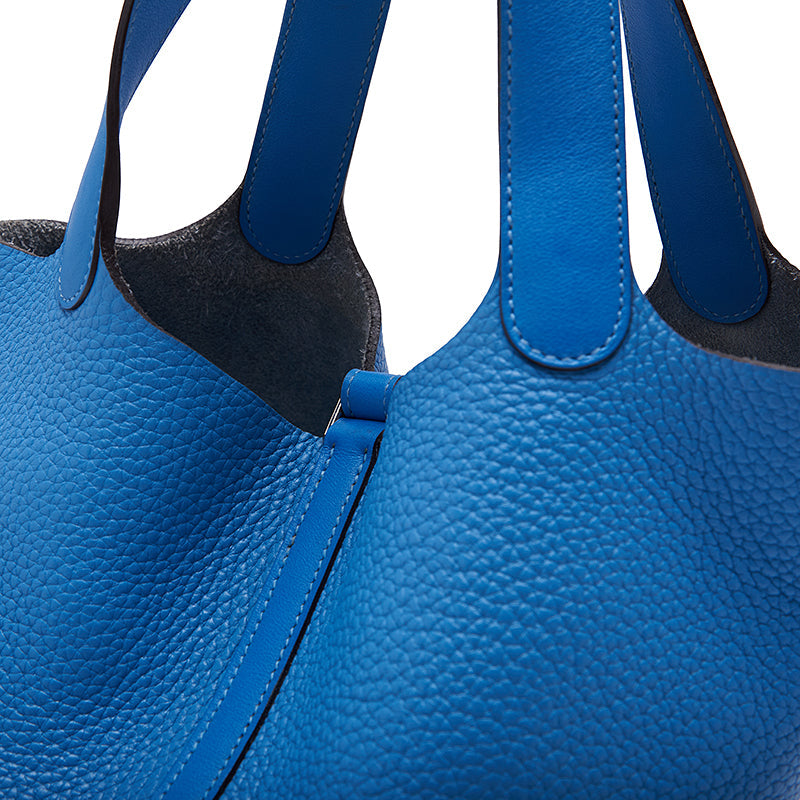 HERMES Picotin Lock MM Handbag  Clemence  Blue Paradise Blue Paradise Handbag  Handbag Lady Handbag Hybrid ÃƒÂ£Ã¢â€šÂ¬Ã‚Â ShipÃƒÂ£Ã¢â€šÂ¬Ã¢â‚¬Ëœ Himalan Bookstore Online