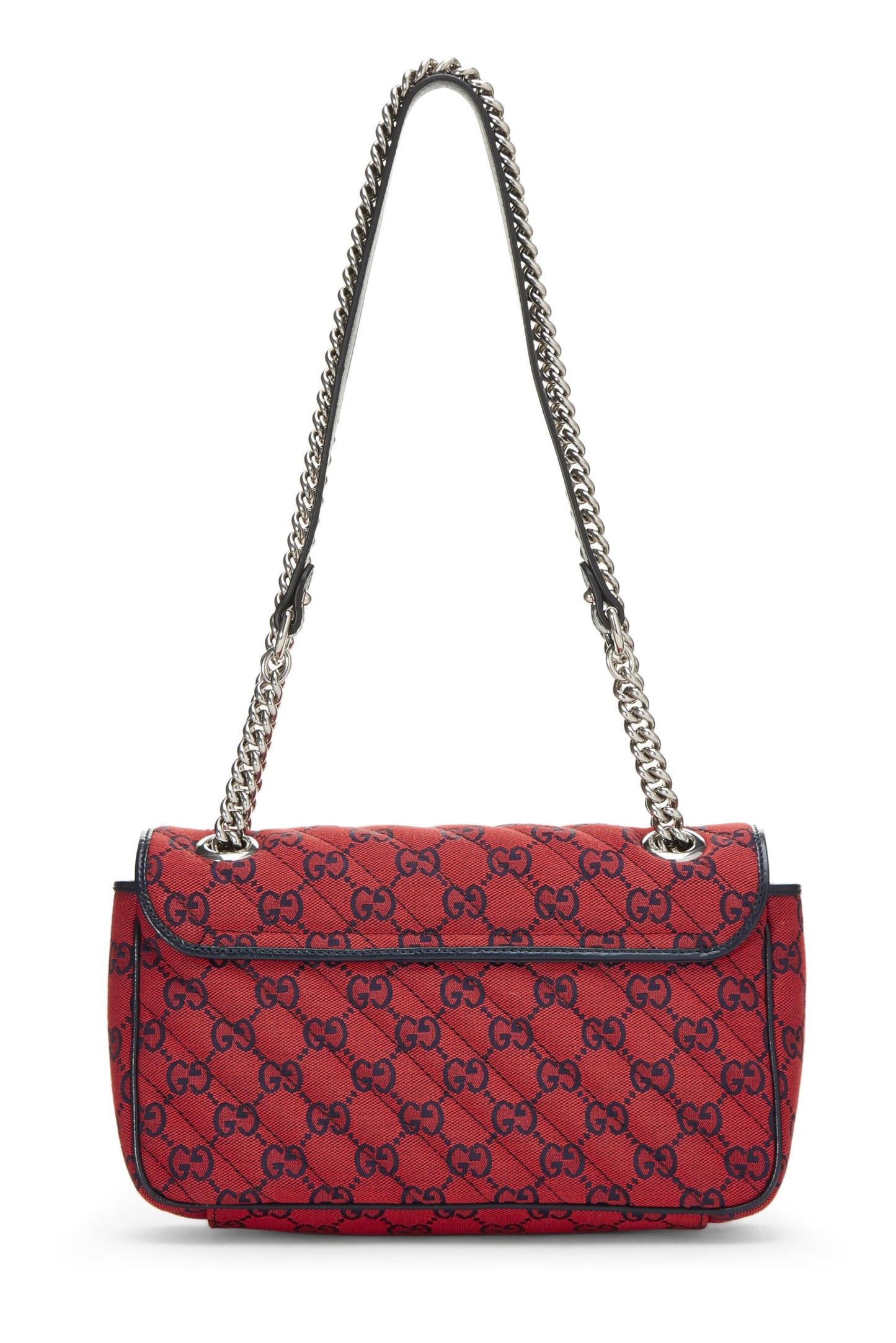 Gucci,  Red GG Canvas Marmont Shoulder Bag Small, Red