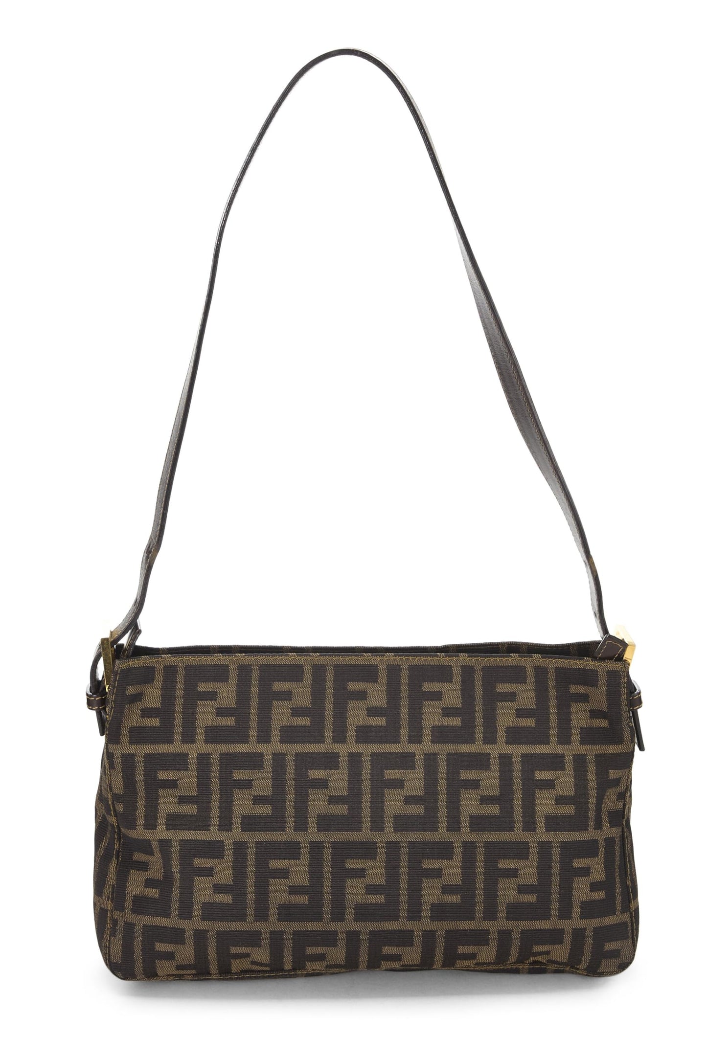 Fendi,  Brown Zucca Canvas Shoulder Bag, Brown