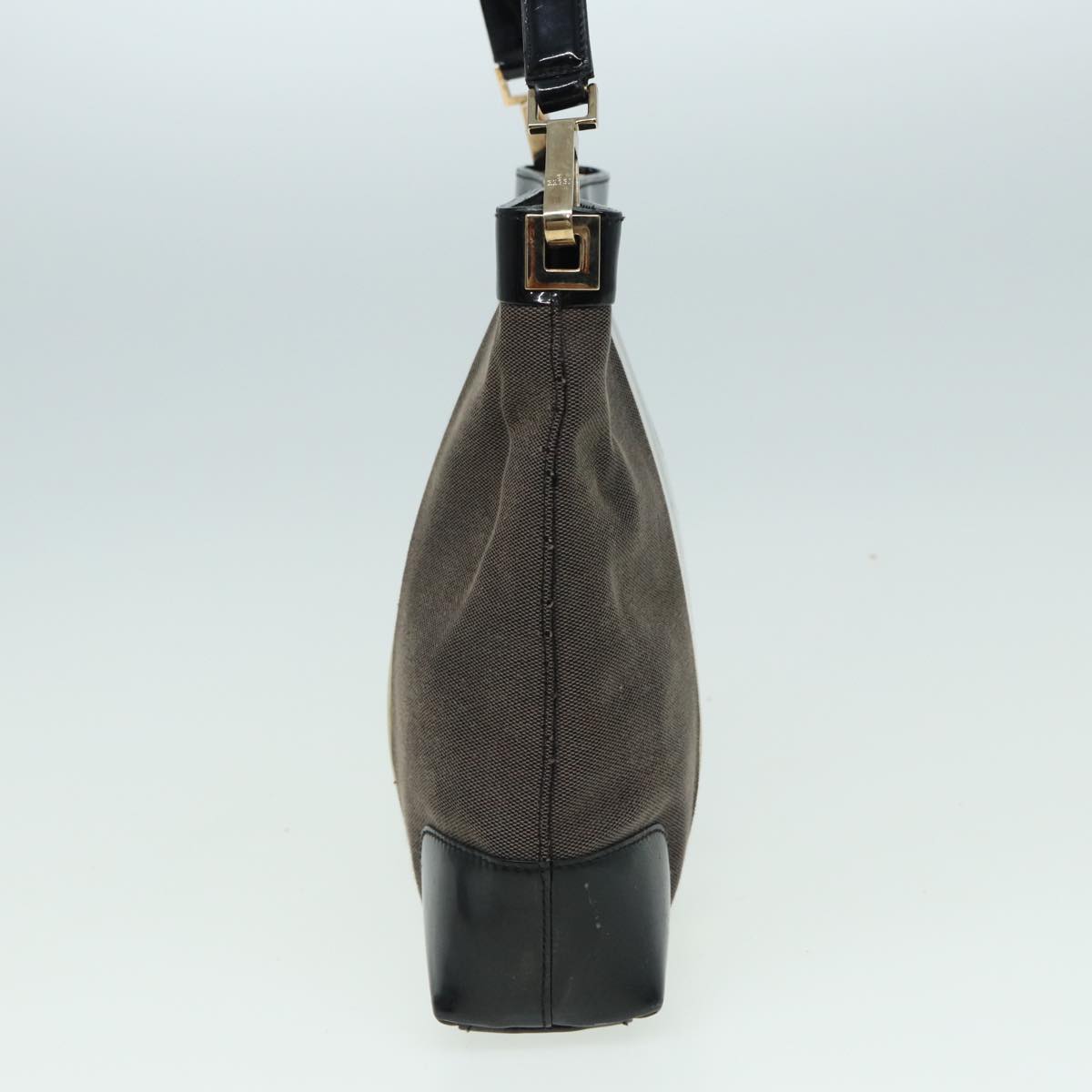 GUCCI Shoulder Bag Canvas Gray Black white 001 4231 81957
