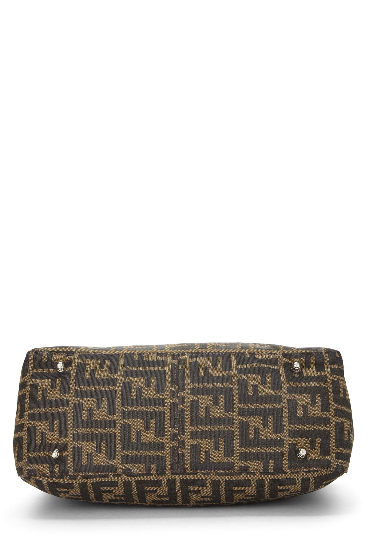 Fendi,  Brown Zucca Canvas Handbag Small, Brown