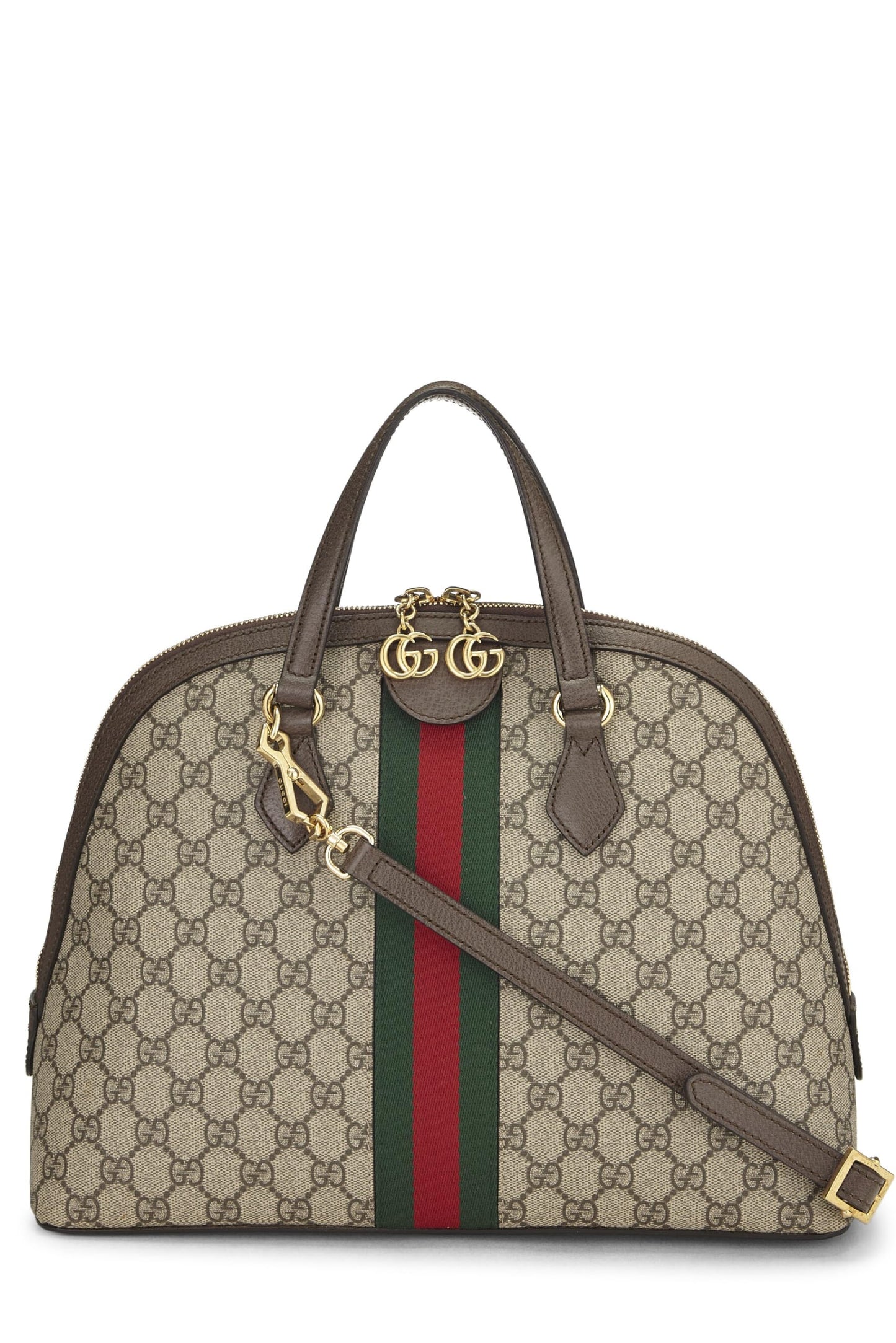 Gucci,  Original GG Supreme Ophidia Dome Bag Medium, Brown