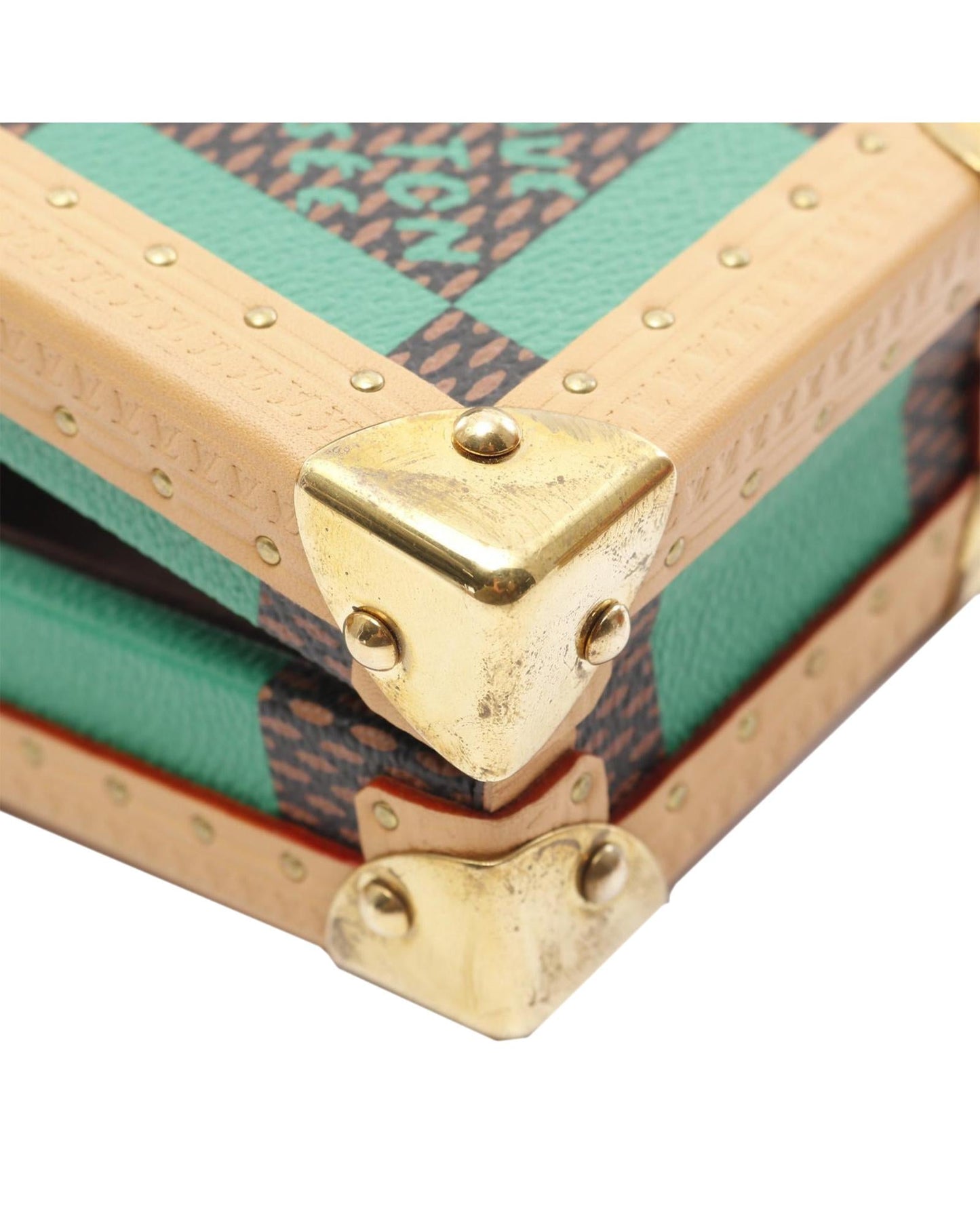 Damier Pop Canvas Malle Pyramide with Vachetta Leather Trim