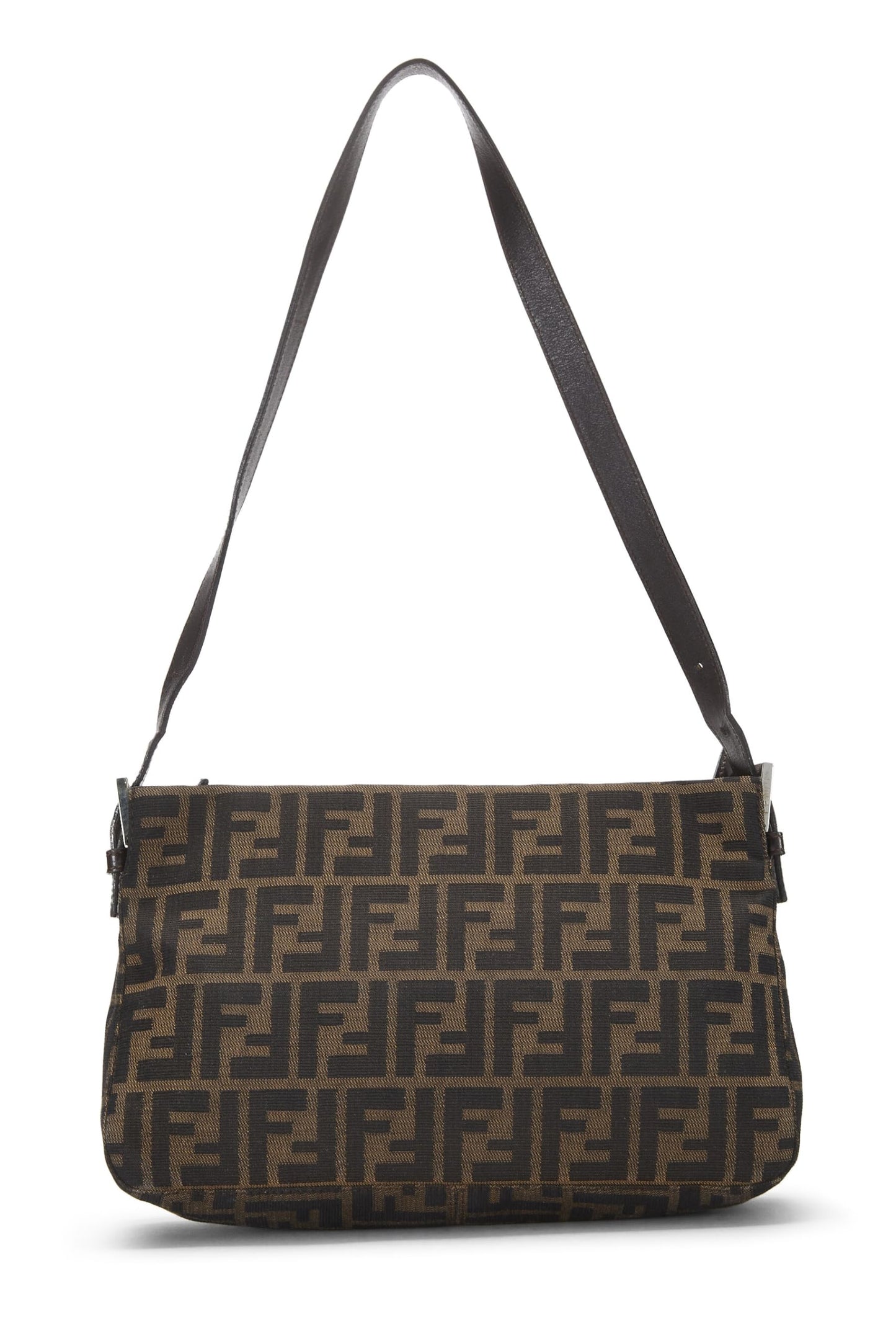 Fendi,  Brown Zucca Canvas Shoulder Bag, Brown