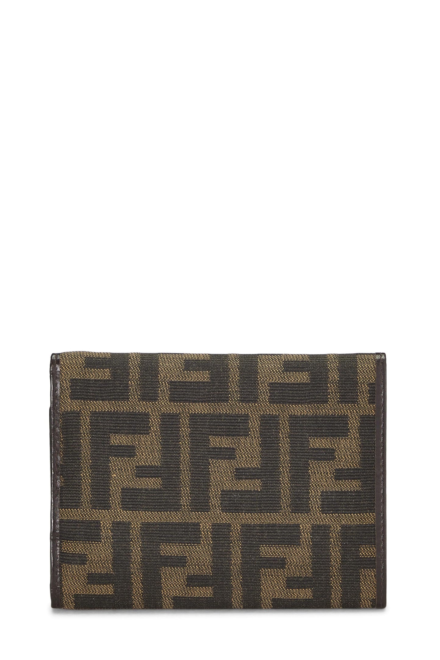Fendi,  Brown Zucca Canvas Trifold Wallet, Brown