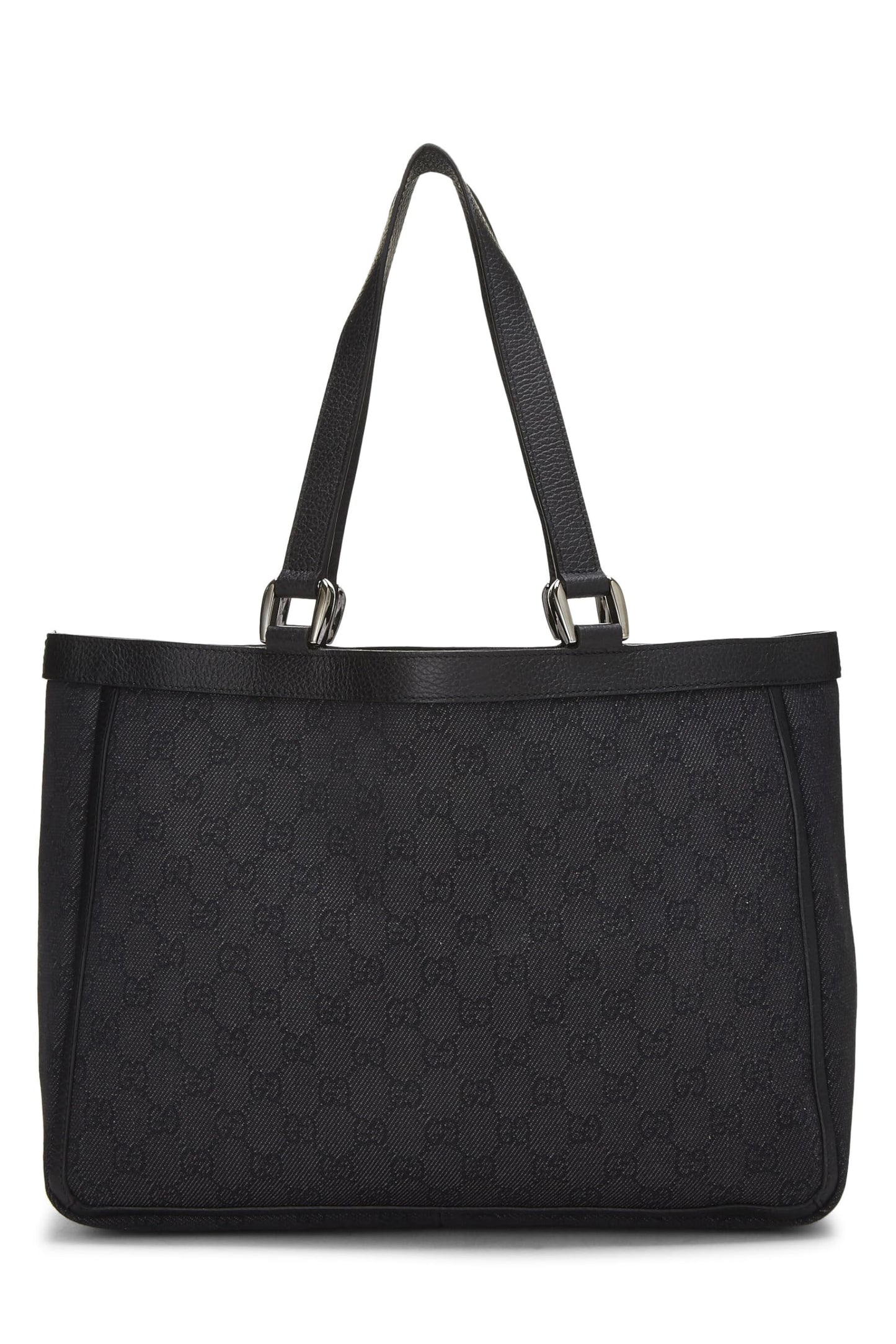 Gucci,  Black GG Nylon Abbey Pocket Tote, Black