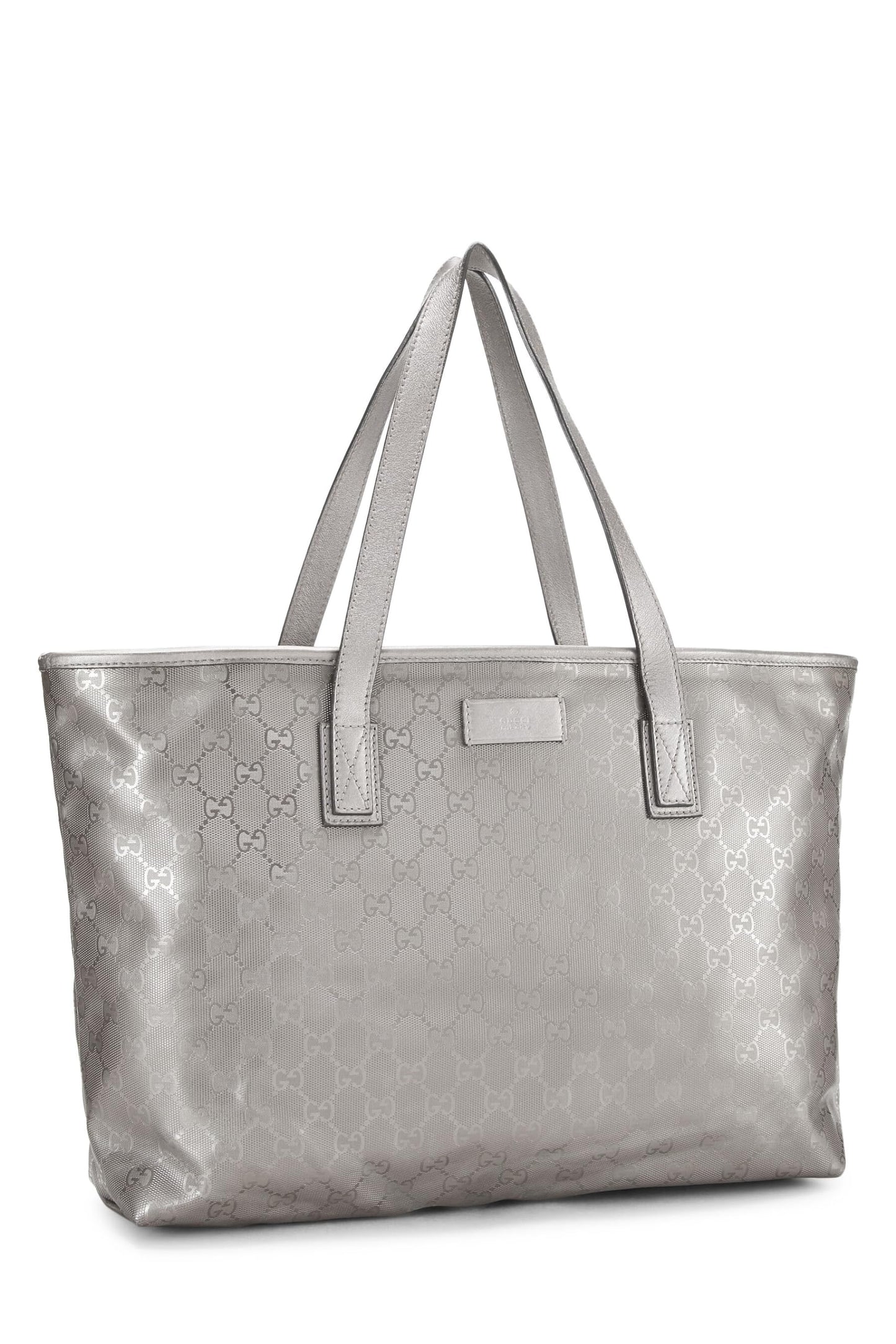 Gucci,  Silver GG Imprime Tote Small, Silver