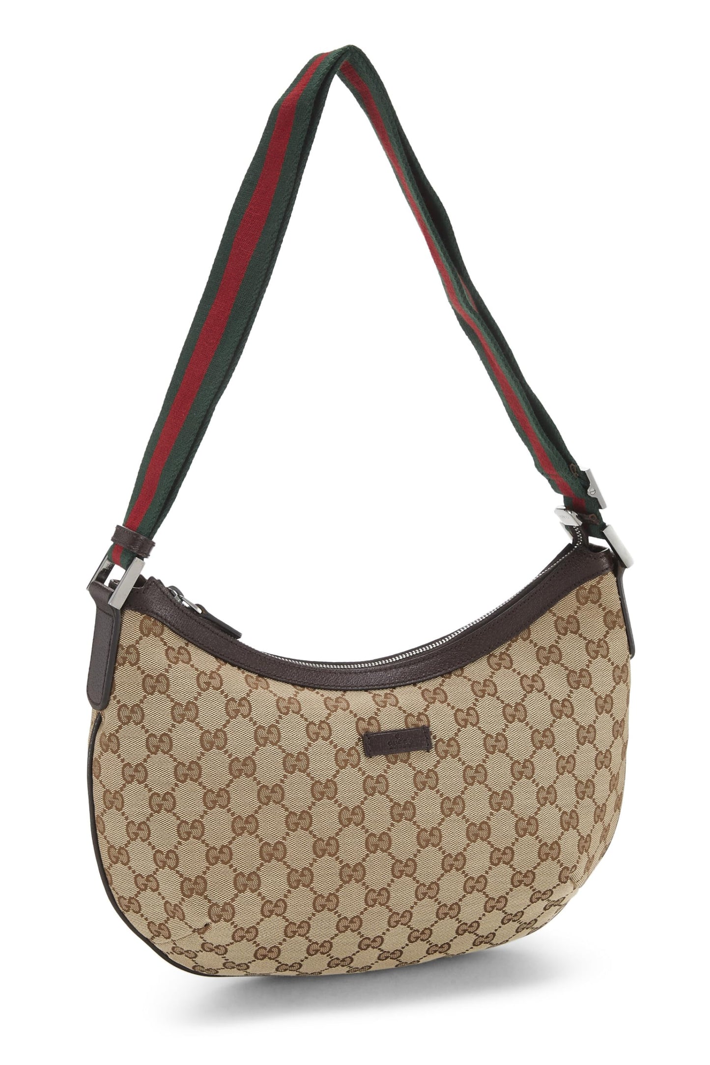 Gucci,  Original GG Canvas Web Round Messenger, Brown