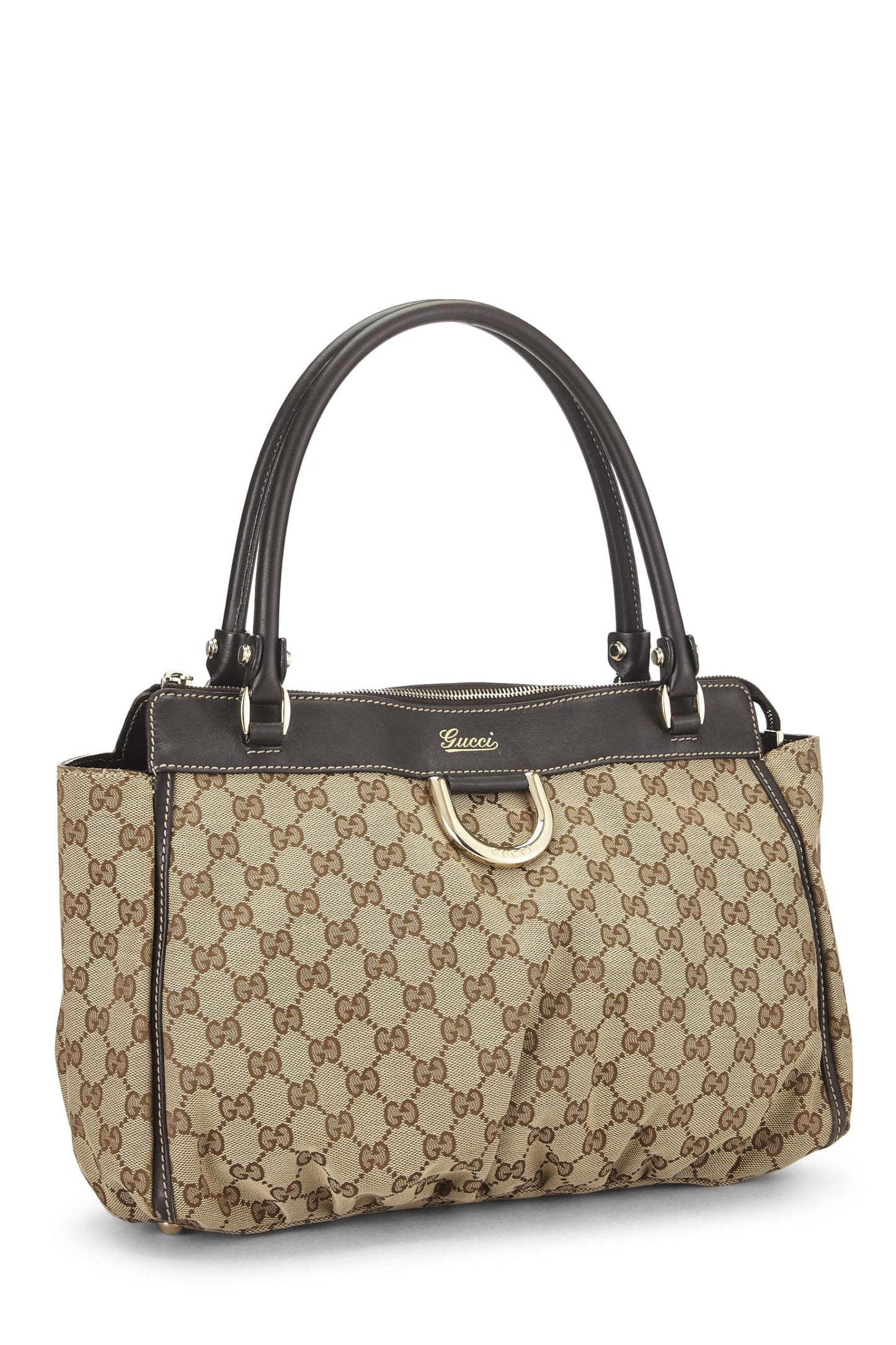 Gucci,  Original GG Canvas Abbey Zip Tote, Brown