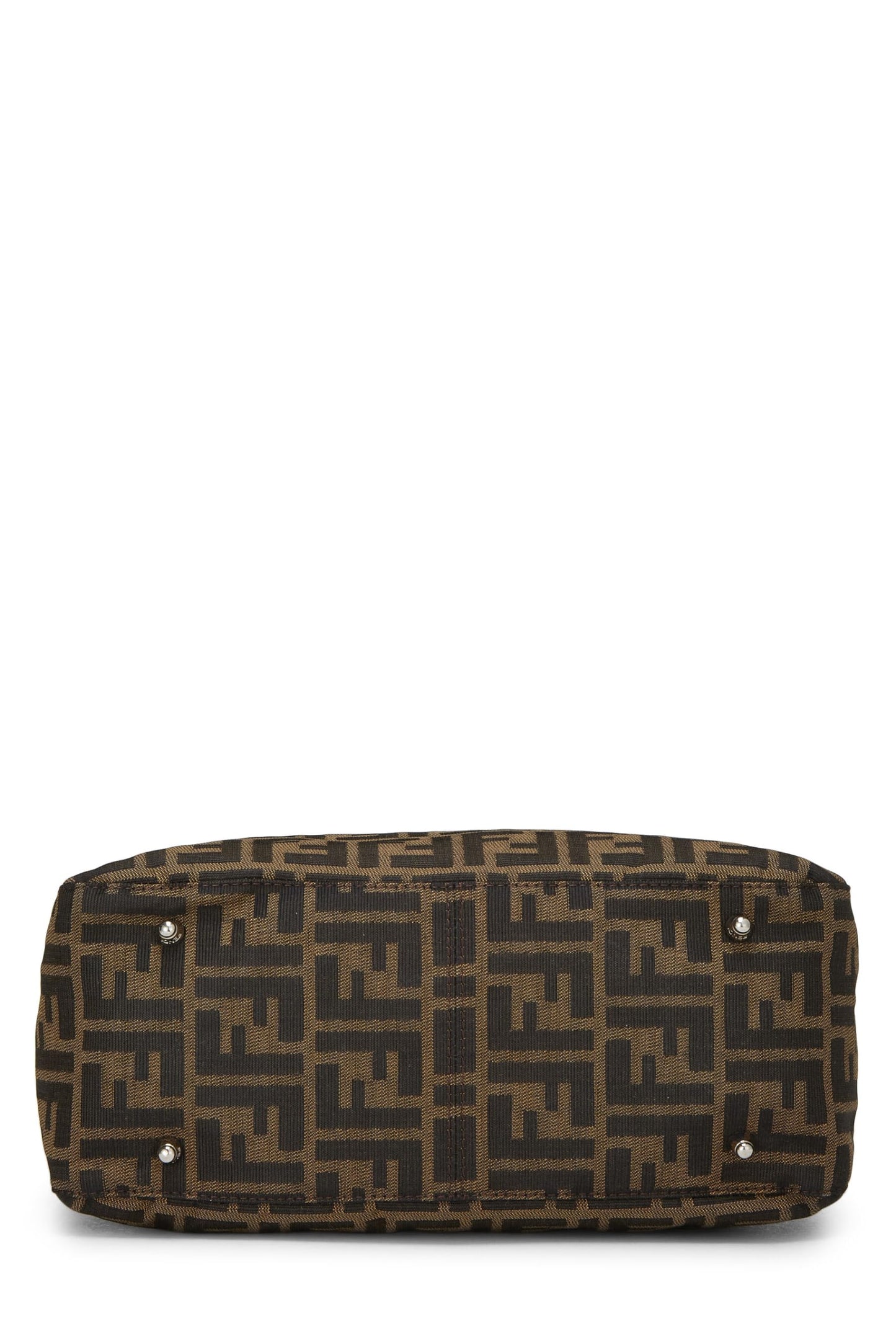 Fendi,  Brown Zucca Canvas Handbag Small, Brown