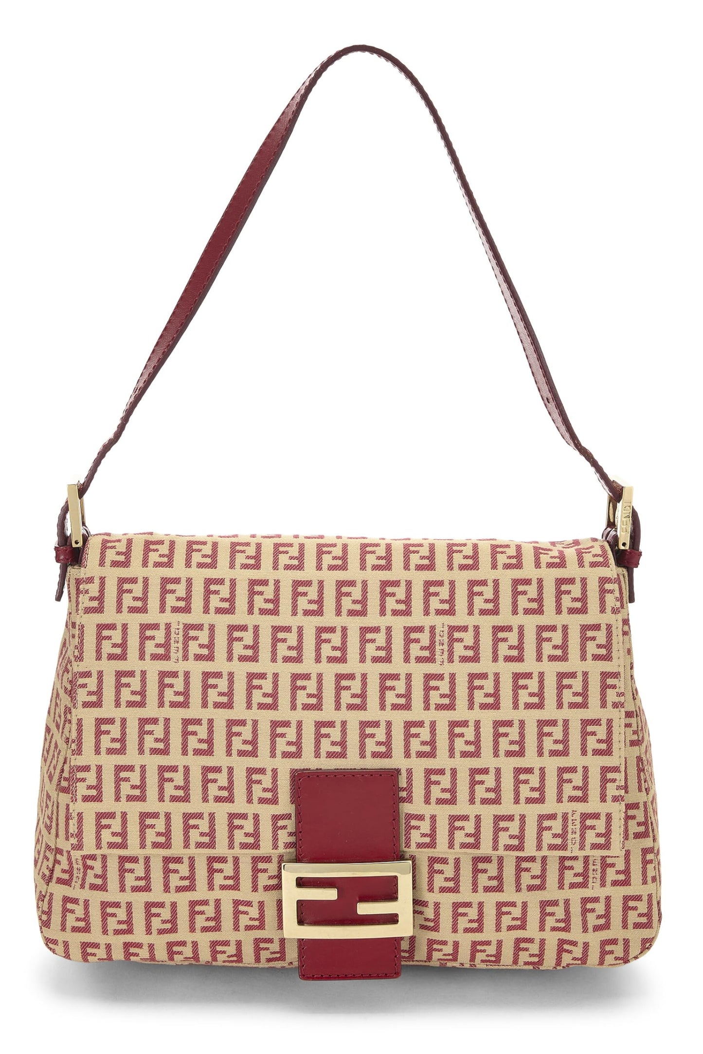 Fendi,  Red Zucchino Canvas Mama, Red