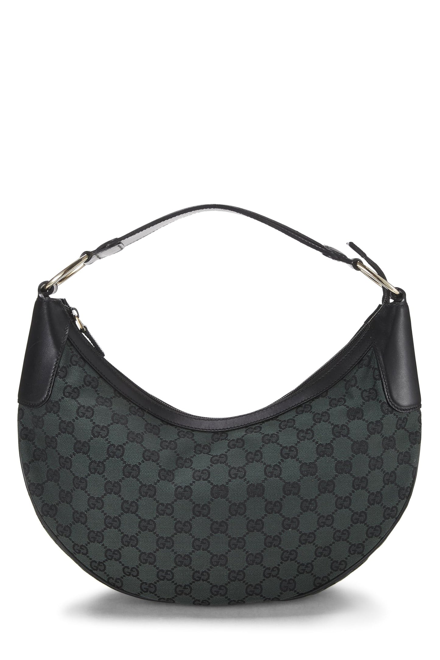 Gucci,  Green GG Canvas Half Moon Hobo, Green